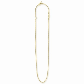 Signature Caviar 18K Gold Beaded Toggle Necklace