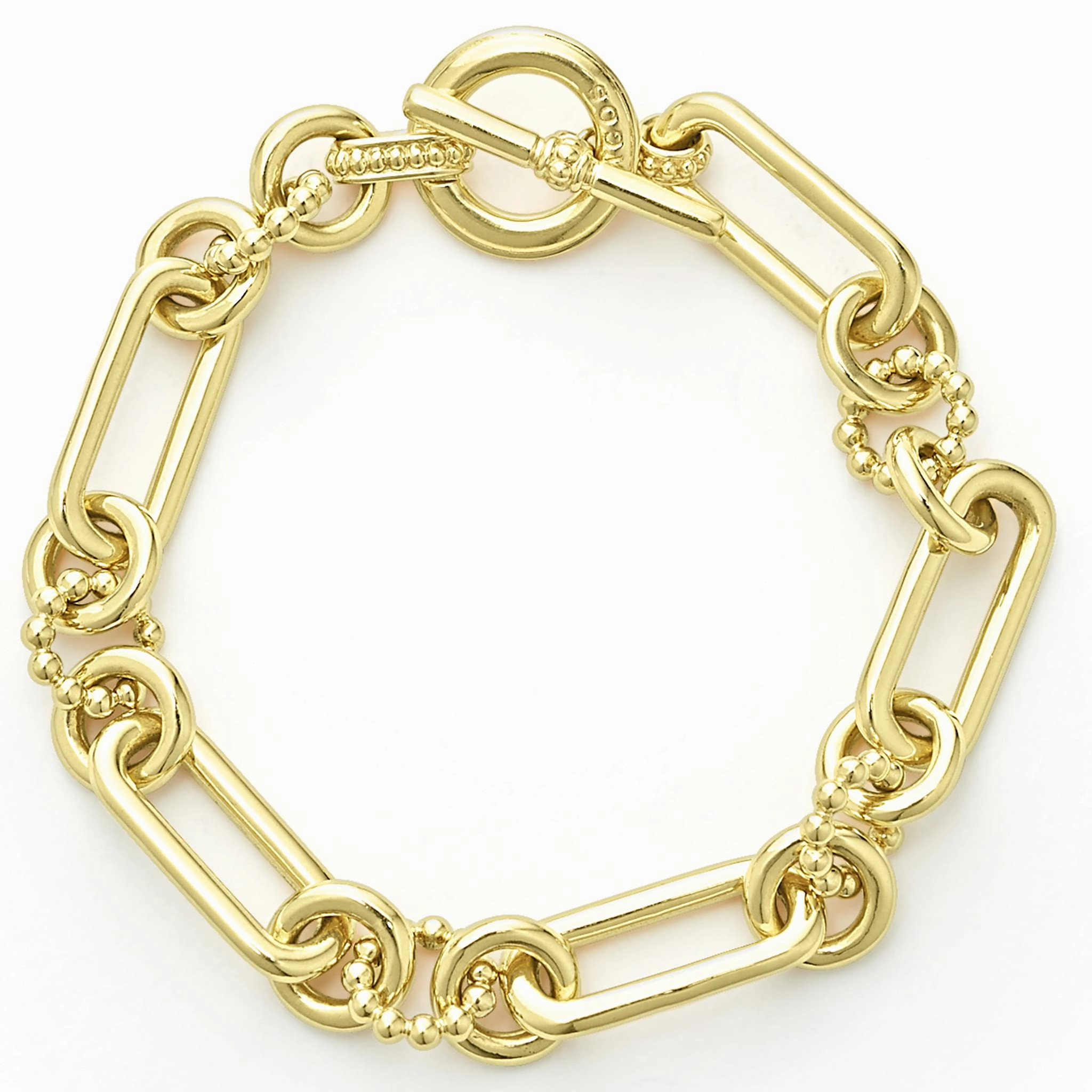 Signature Caviar 18K Gold Link Bracelet