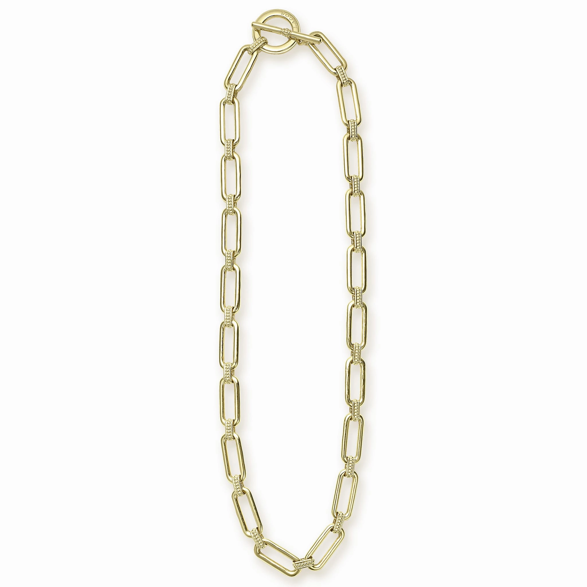 Signature Caviar 18K Gold Link Necklace