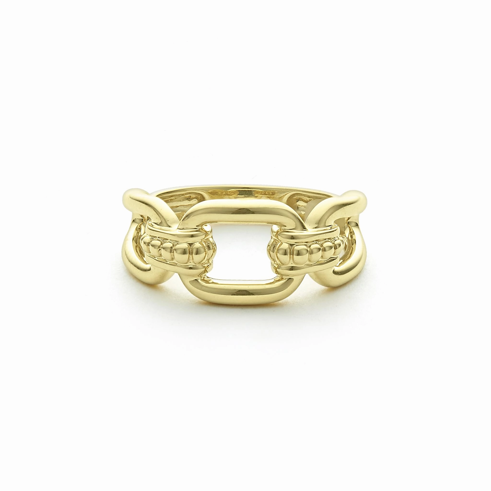 Signature Caviar 18K Gold Link Ring