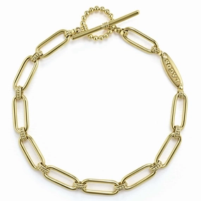 Signature Caviar 18K Gold Petite Link Bracelet