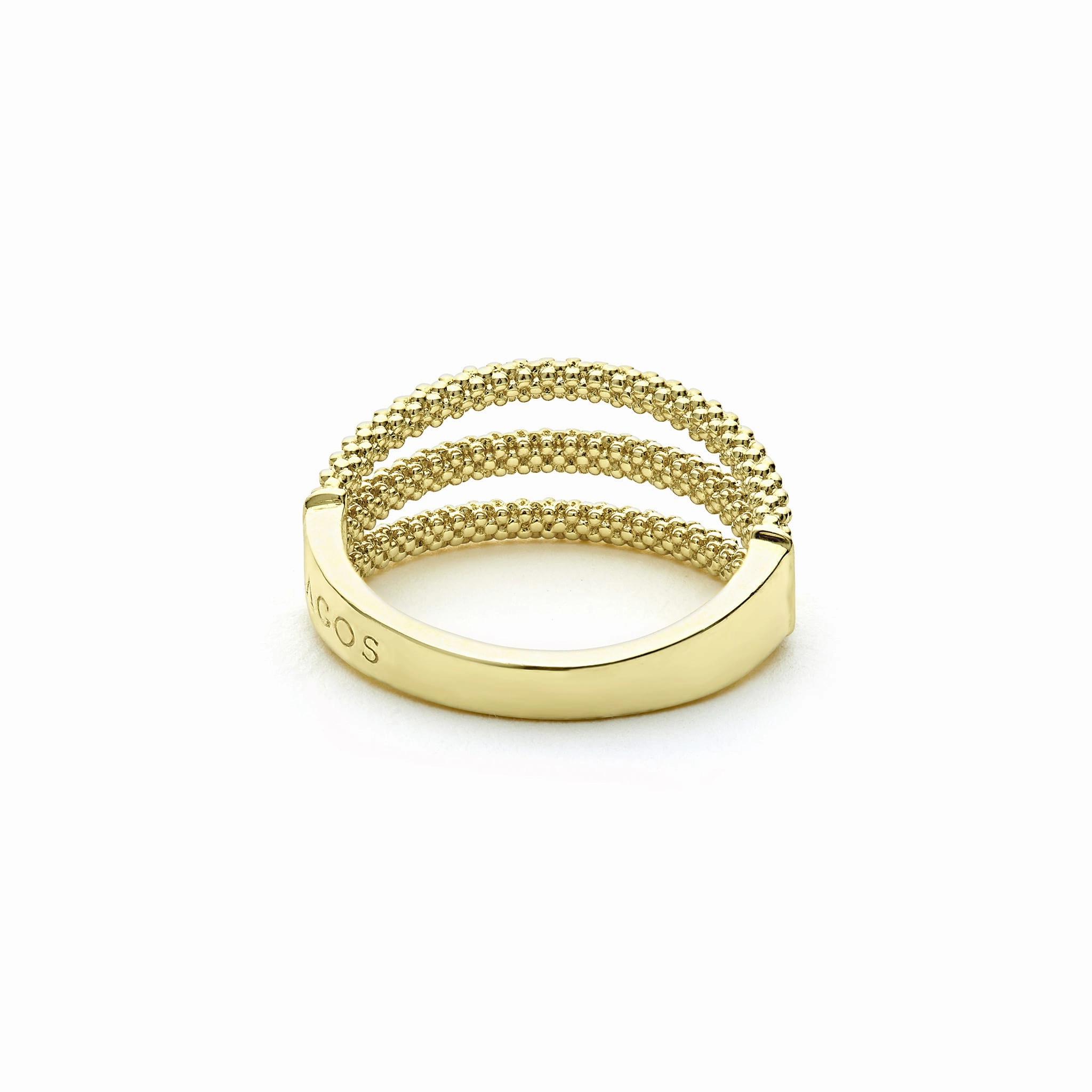 Signature Caviar 18K Gold Superfine Caviar Ring