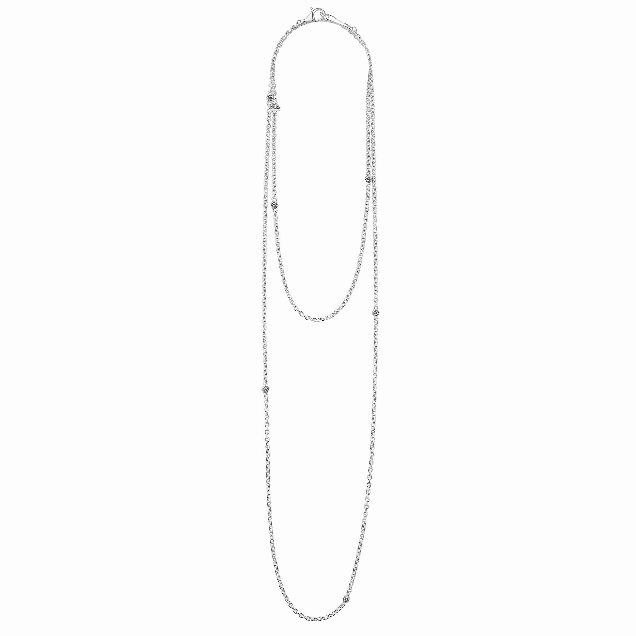 Signature Caviar 32 Inch Caviar Beaded Station Necklace