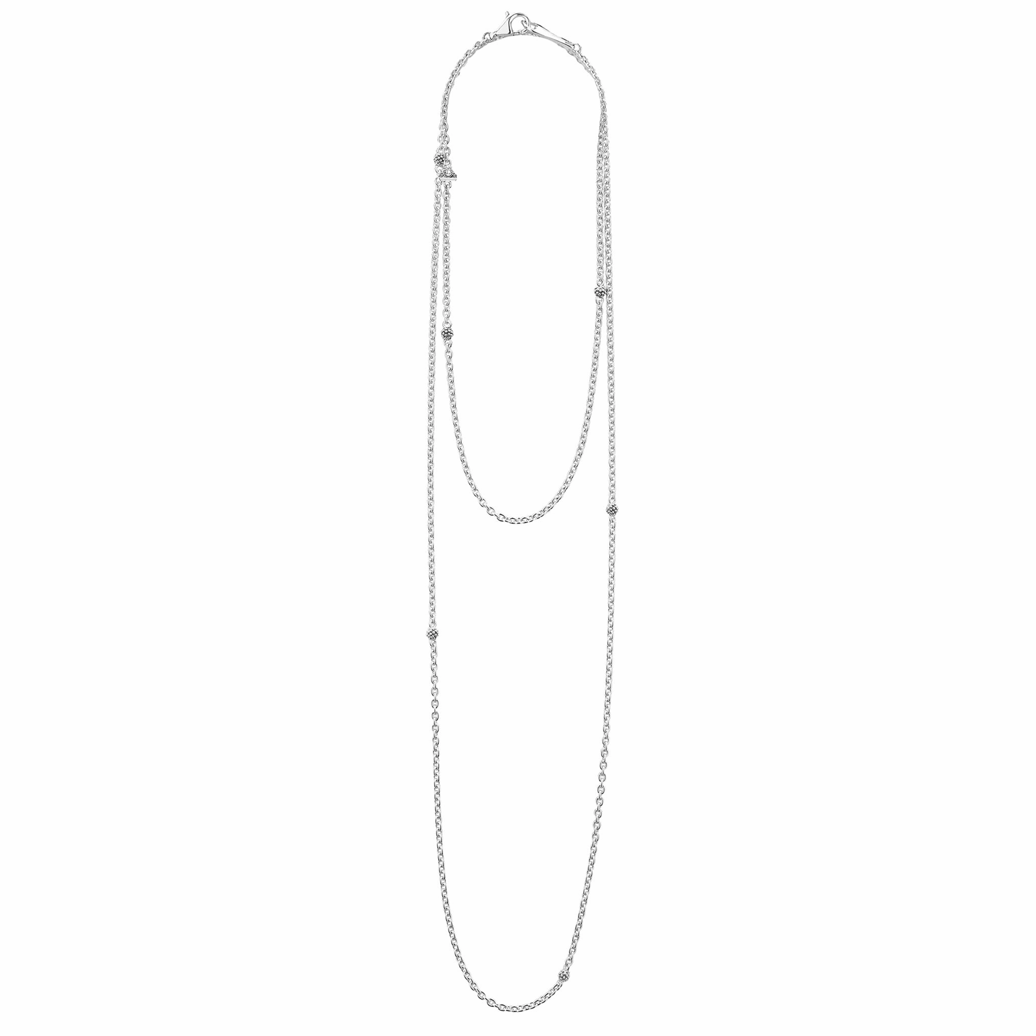Signature Caviar 32 Inch Caviar Beaded Station Necklace