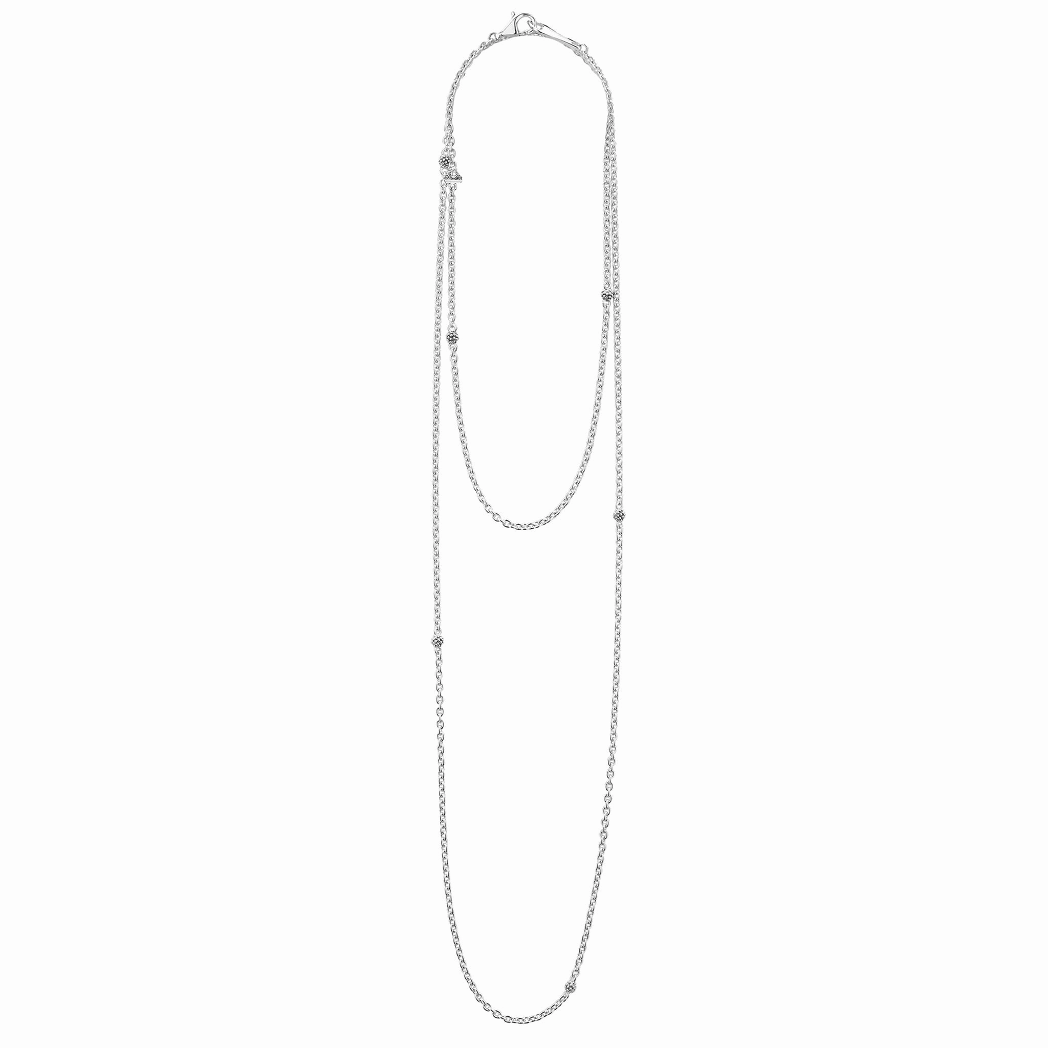 Signature Caviar 32 Inch Caviar Beaded Station Necklace