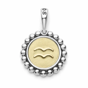 Signature Caviar Aquarius Zodiac Charm