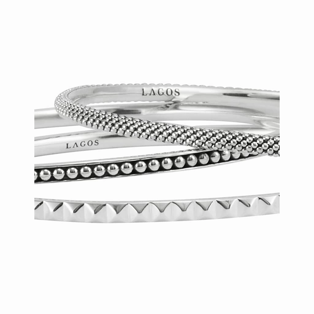 Signature Caviar Bangle Set