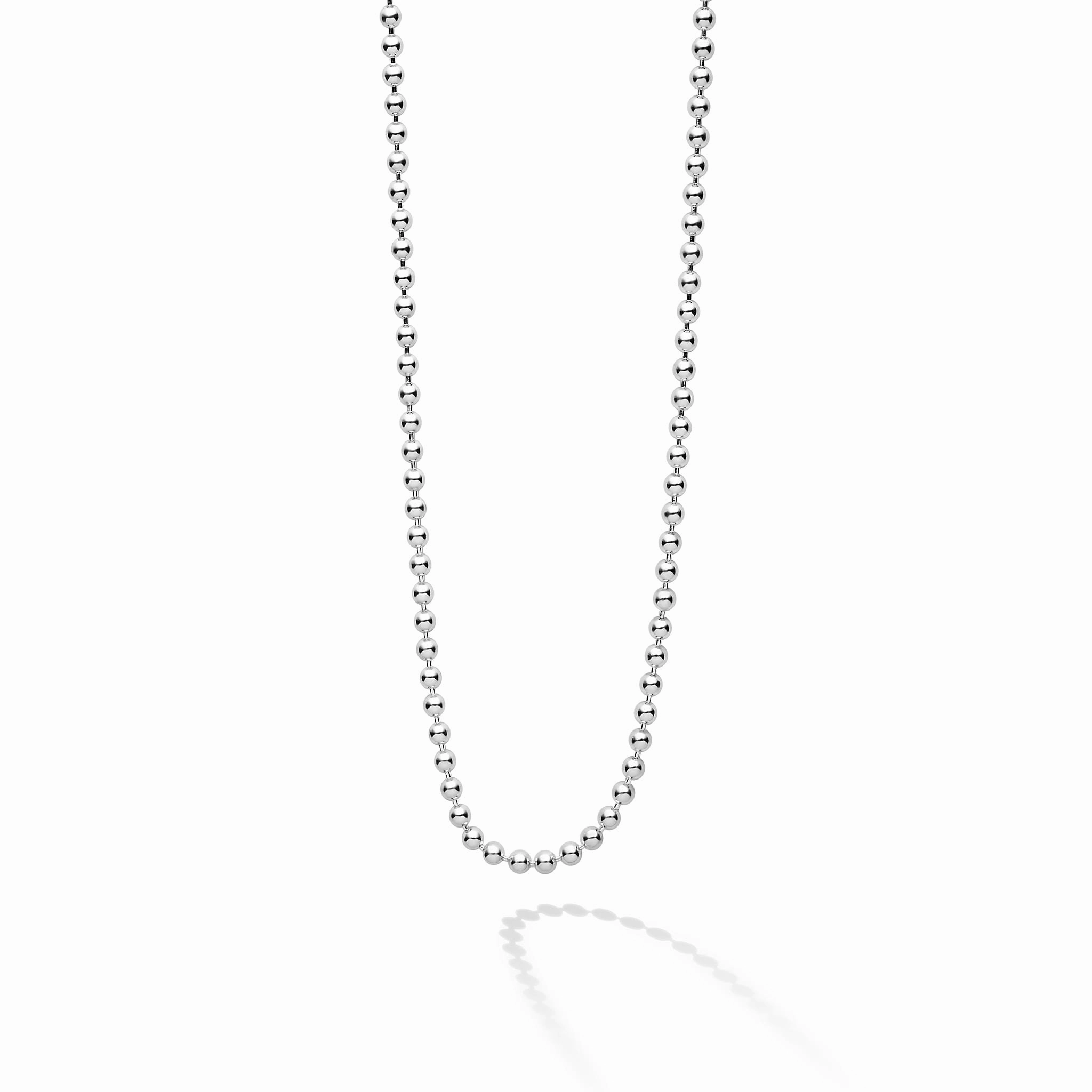 Signature Caviar Beaded Chain Necklace