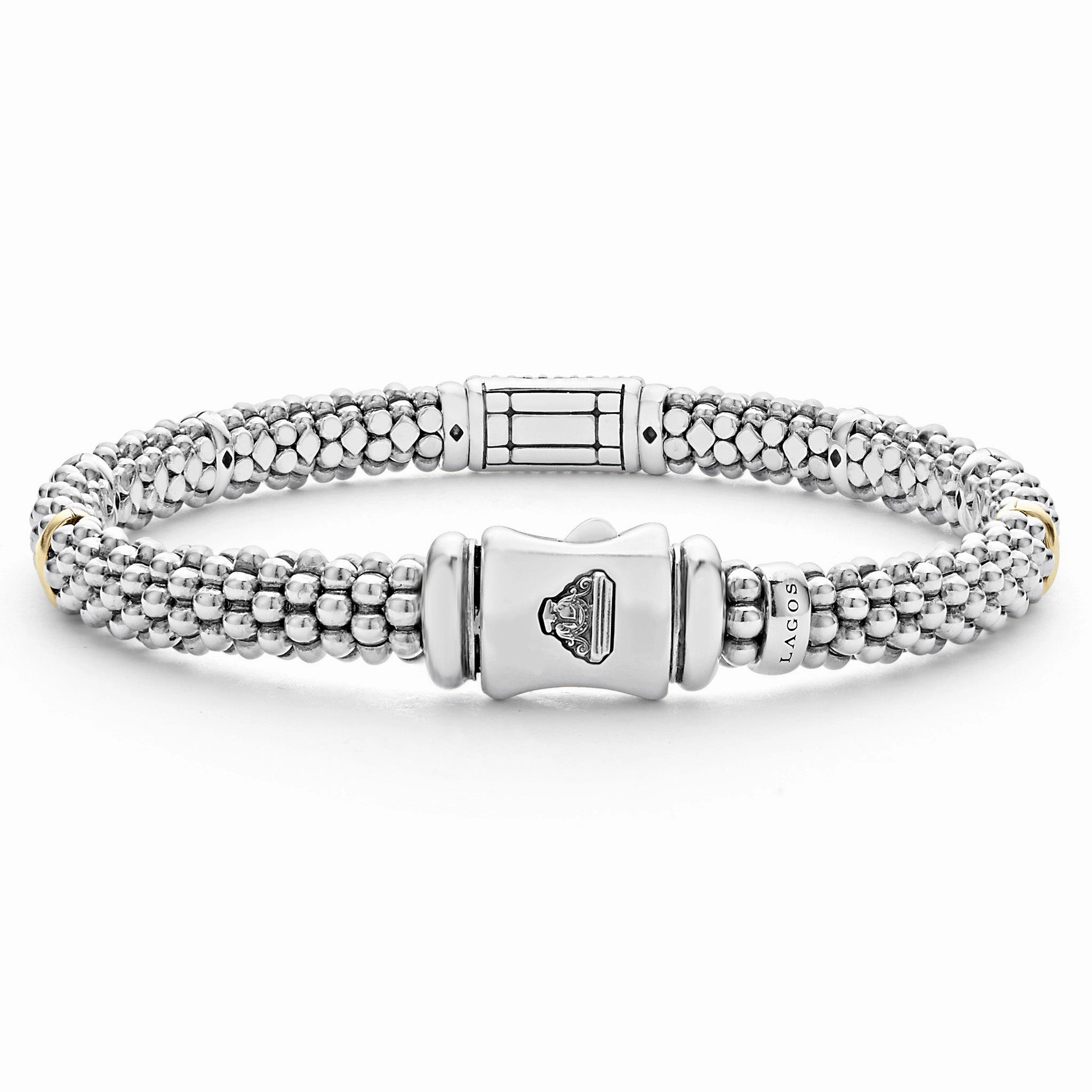 Signature Caviar Blue Sapphire Caviar Bracelet | 6mm