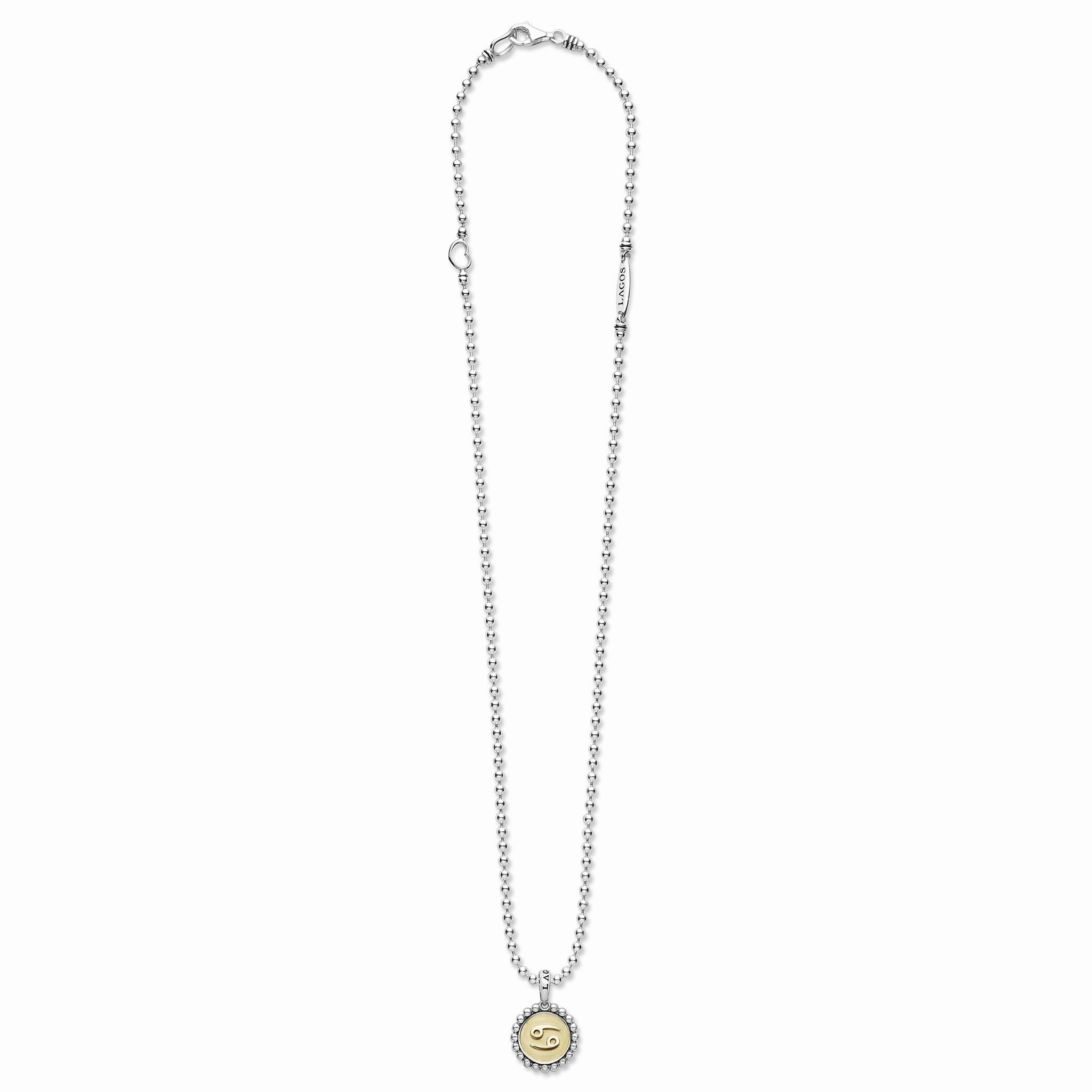 Signature Caviar Cancer Zodiac Charm Necklace
