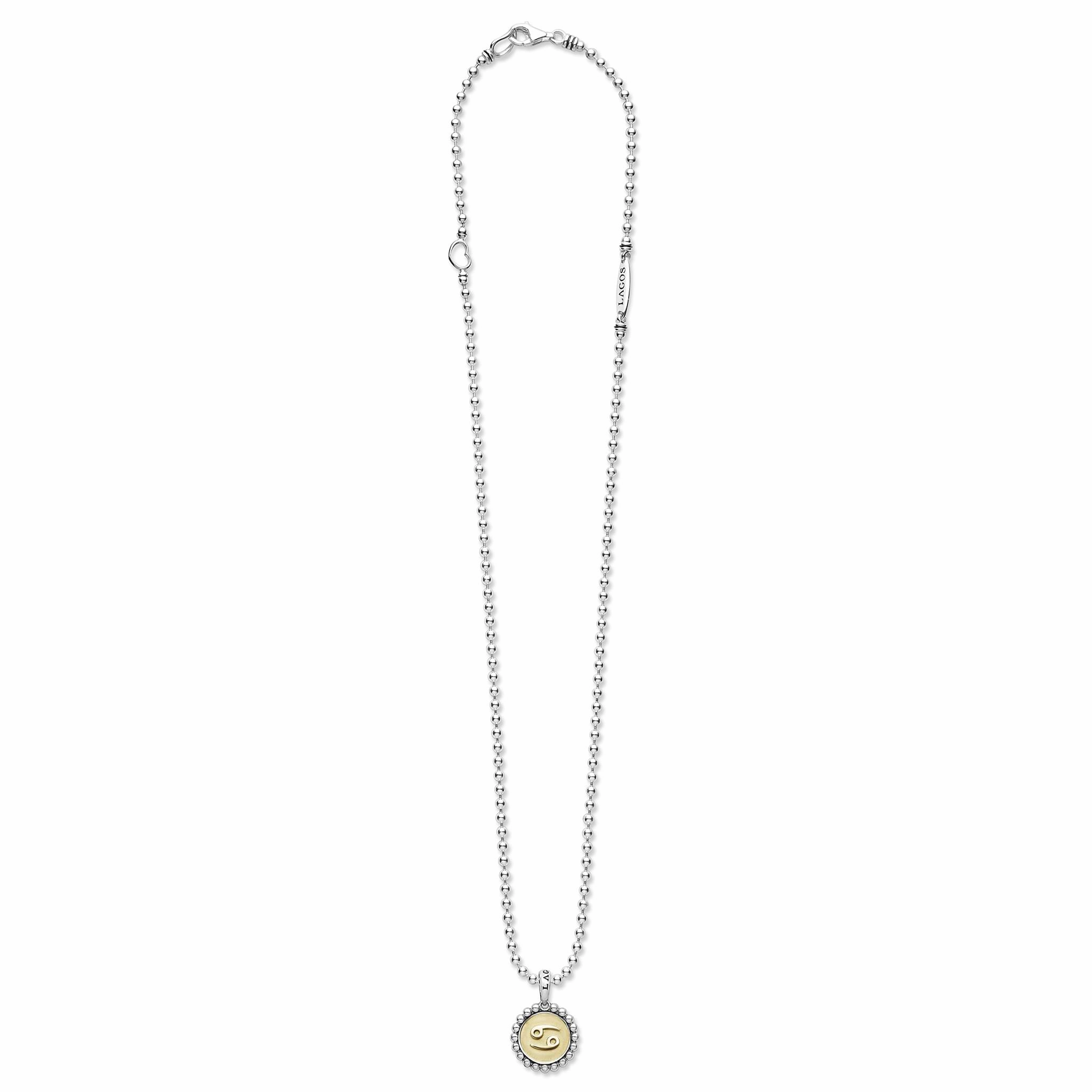 Signature Caviar Cancer Zodiac Charm Necklace