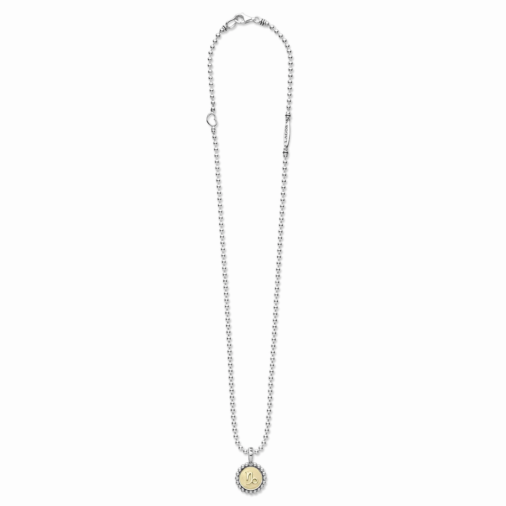 Signature Caviar Capricorn Zodiac Charm Necklace