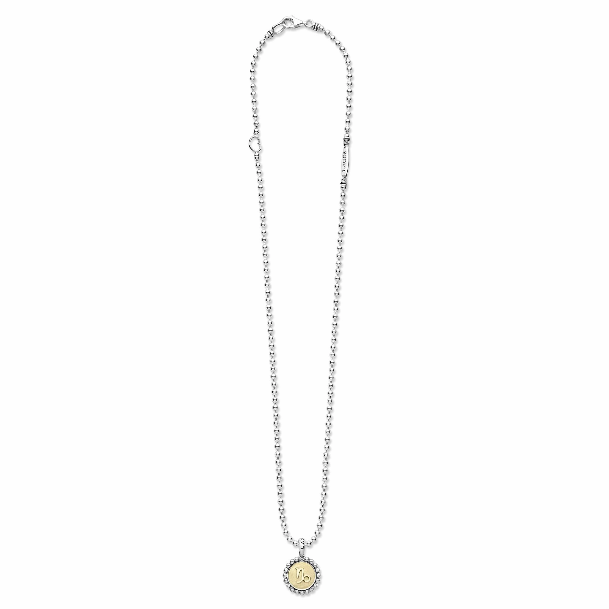 Signature Caviar Capricorn Zodiac Charm Necklace