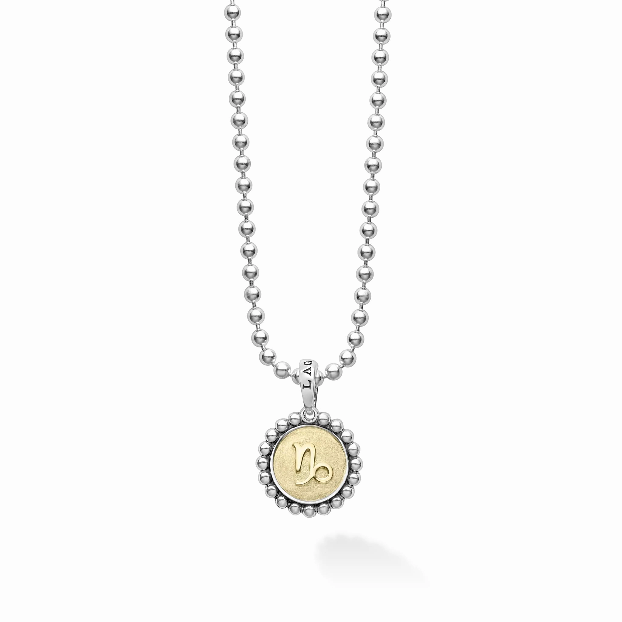 Signature Caviar Capricorn Zodiac Charm Necklace