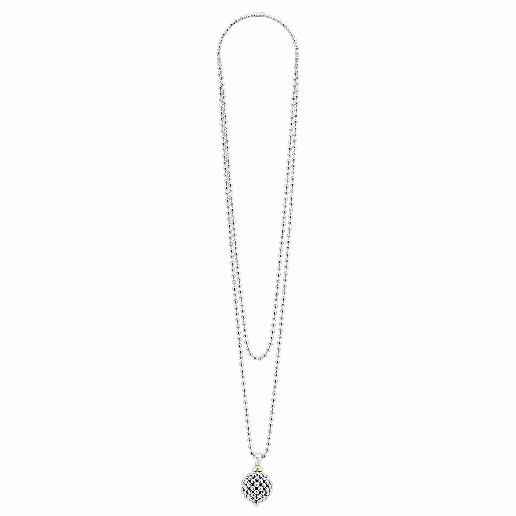 Signature Caviar Caviar Ball Pendant Necklace