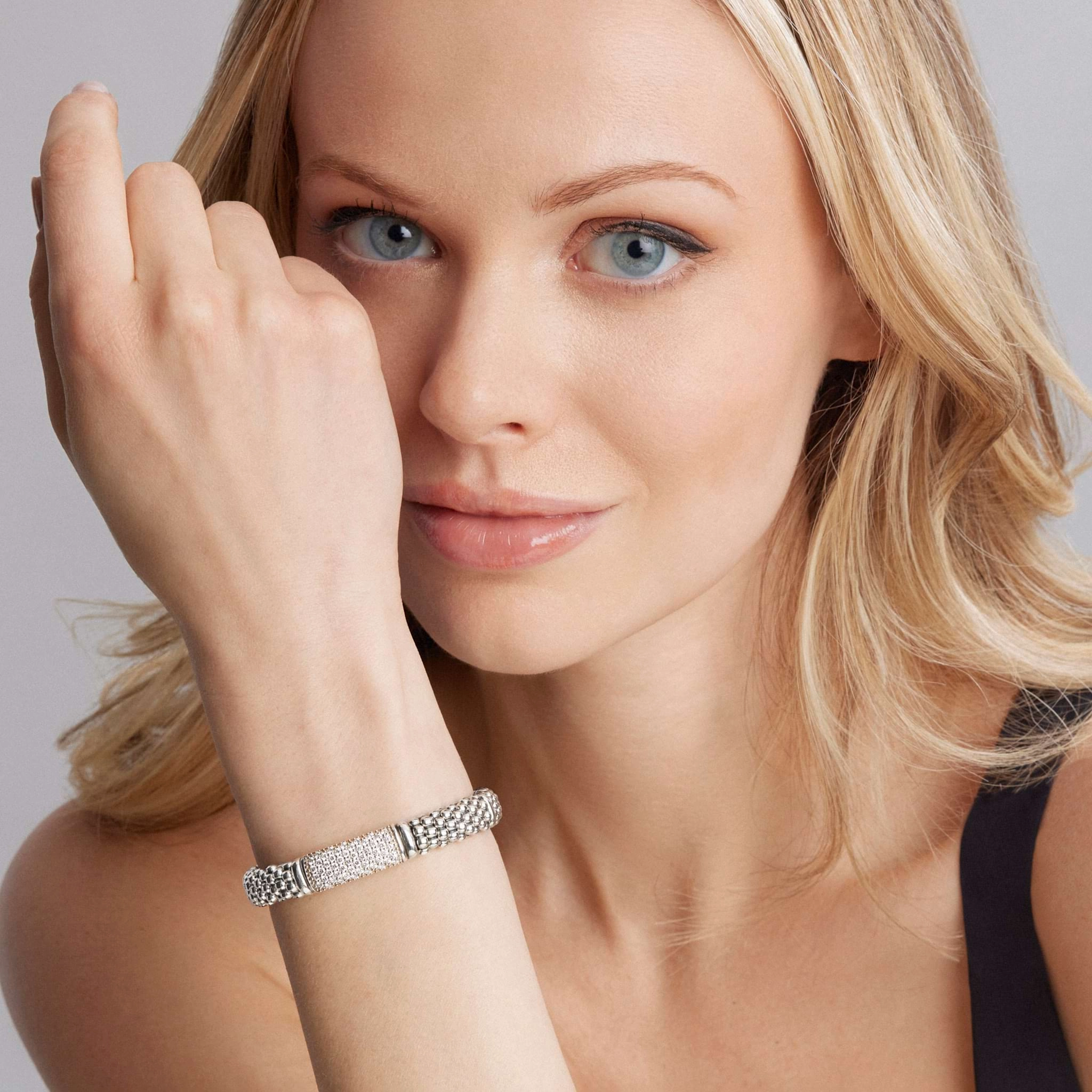 Signature Caviar Caviar Diamond Bracelet | 9mm