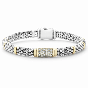 Signature Caviar Diamond Caviar Bracelet | 6mm