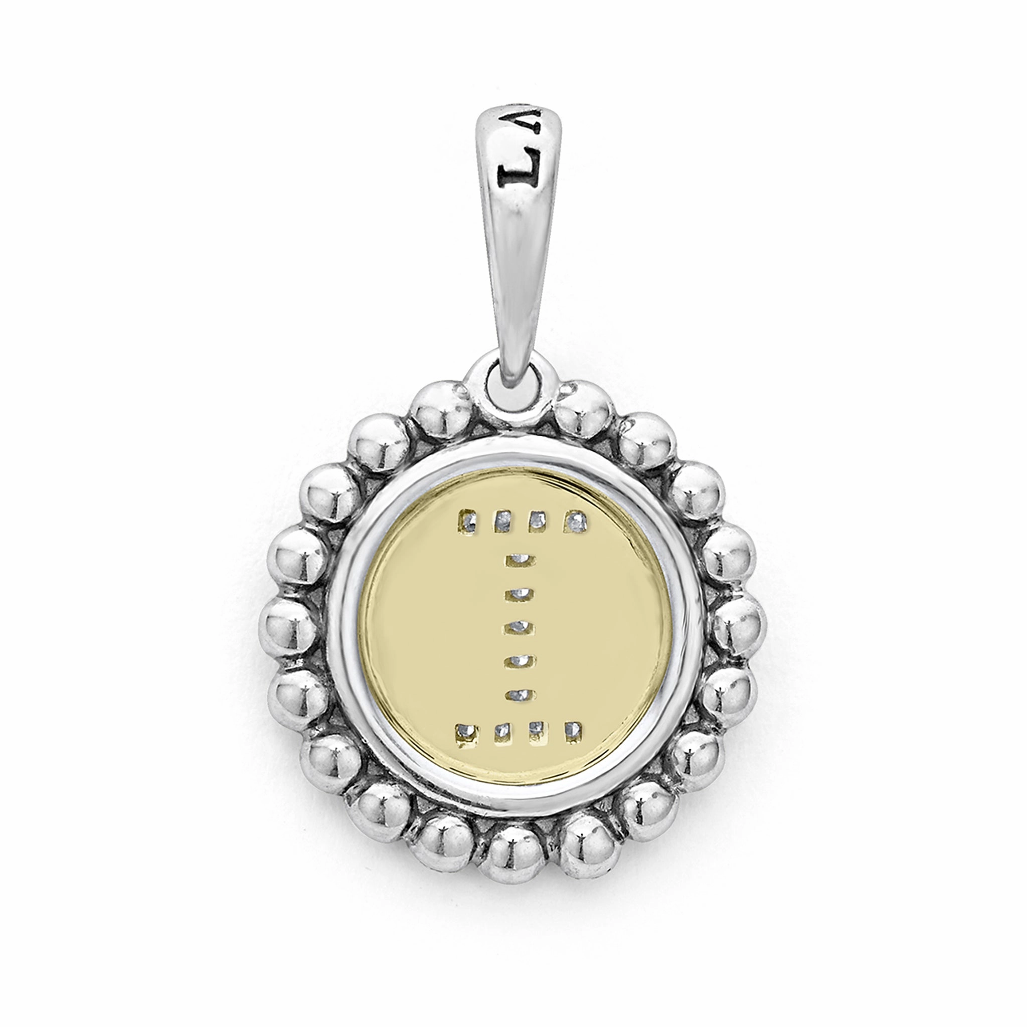 Signature Caviar Diamond I Initial Charm
