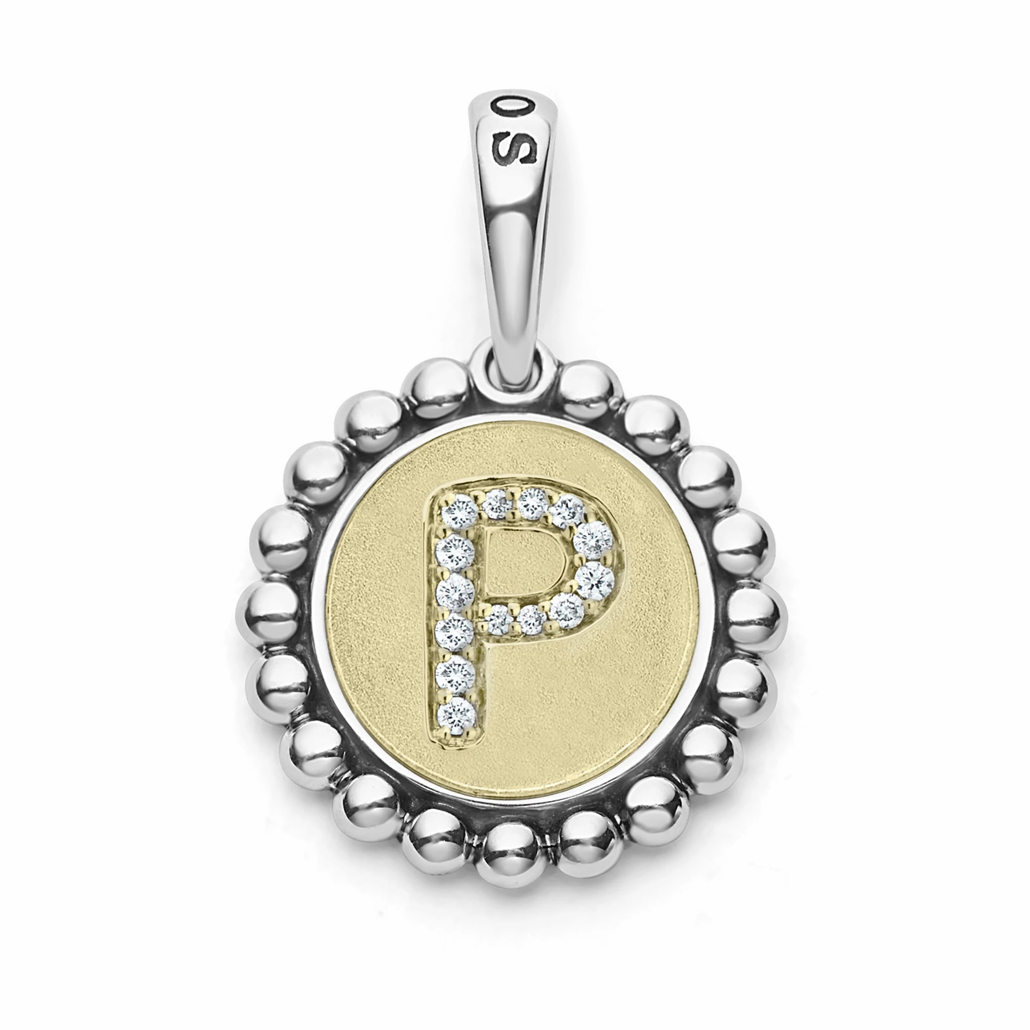 Signature Caviar Diamond Initial Charm