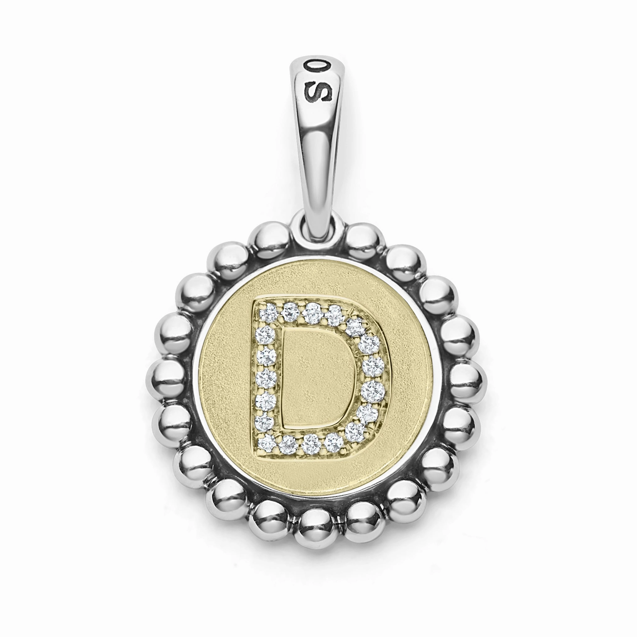 Signature Caviar Diamond Initial Charm