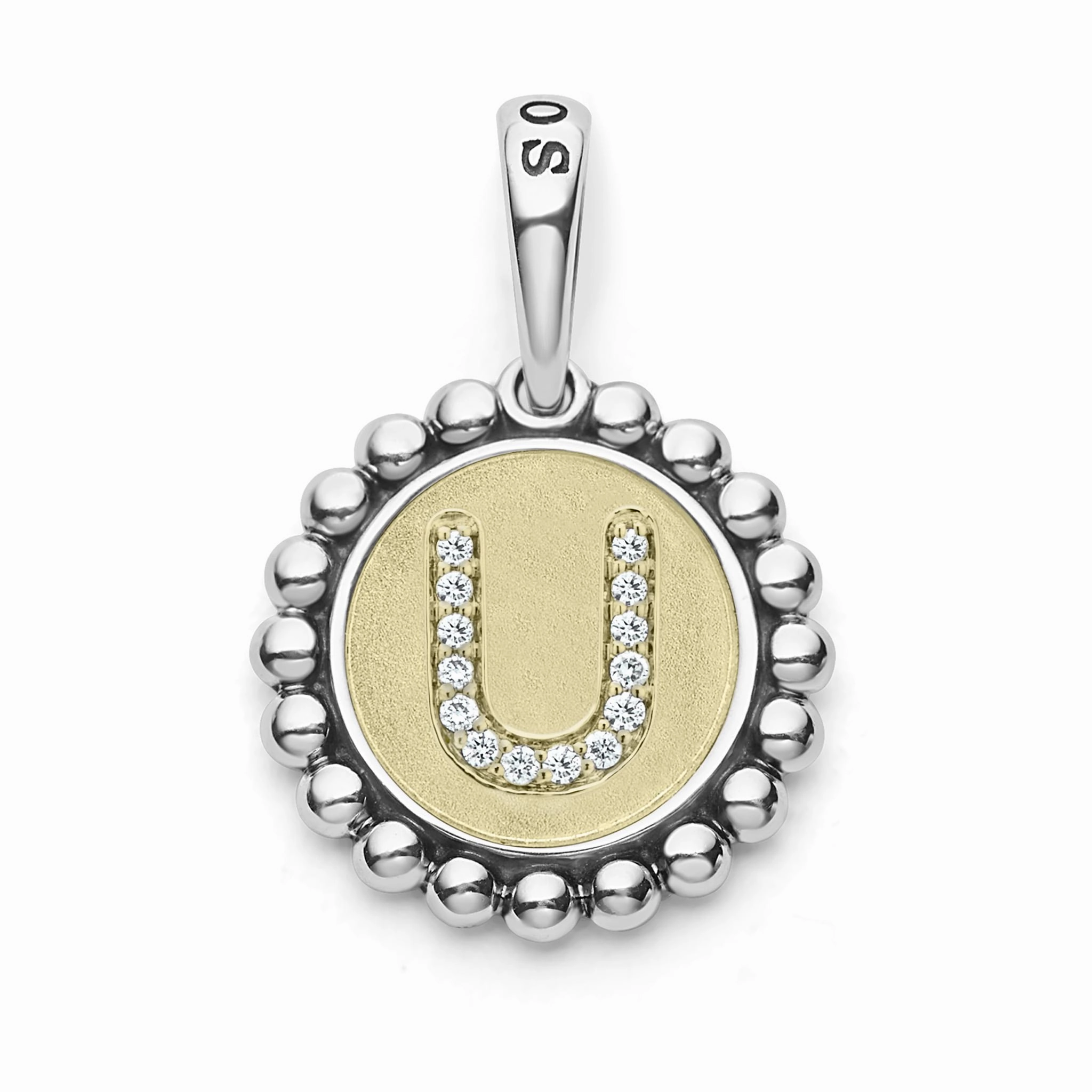 Signature Caviar Diamond Initial Charm