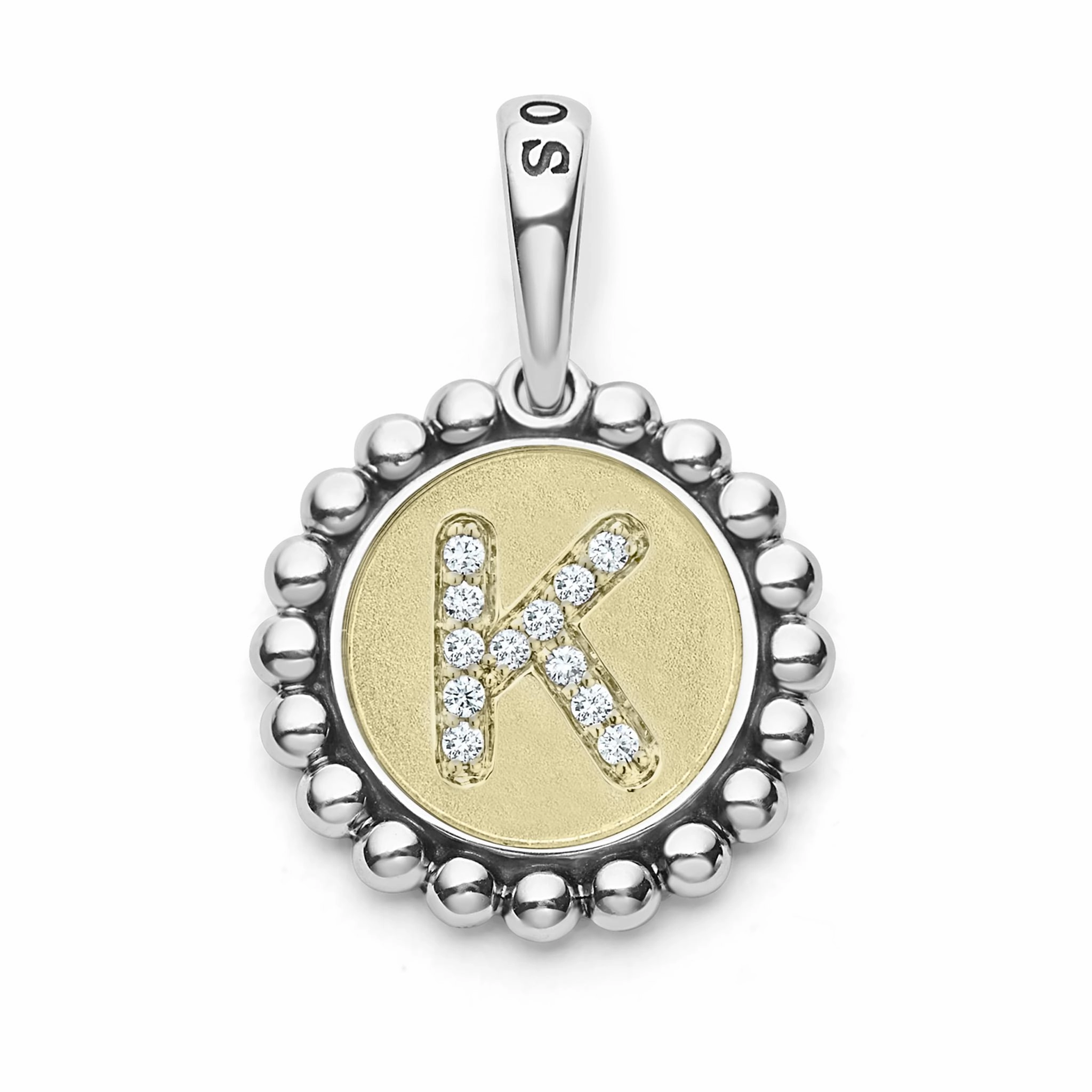 Signature Caviar Diamond Initial Charm