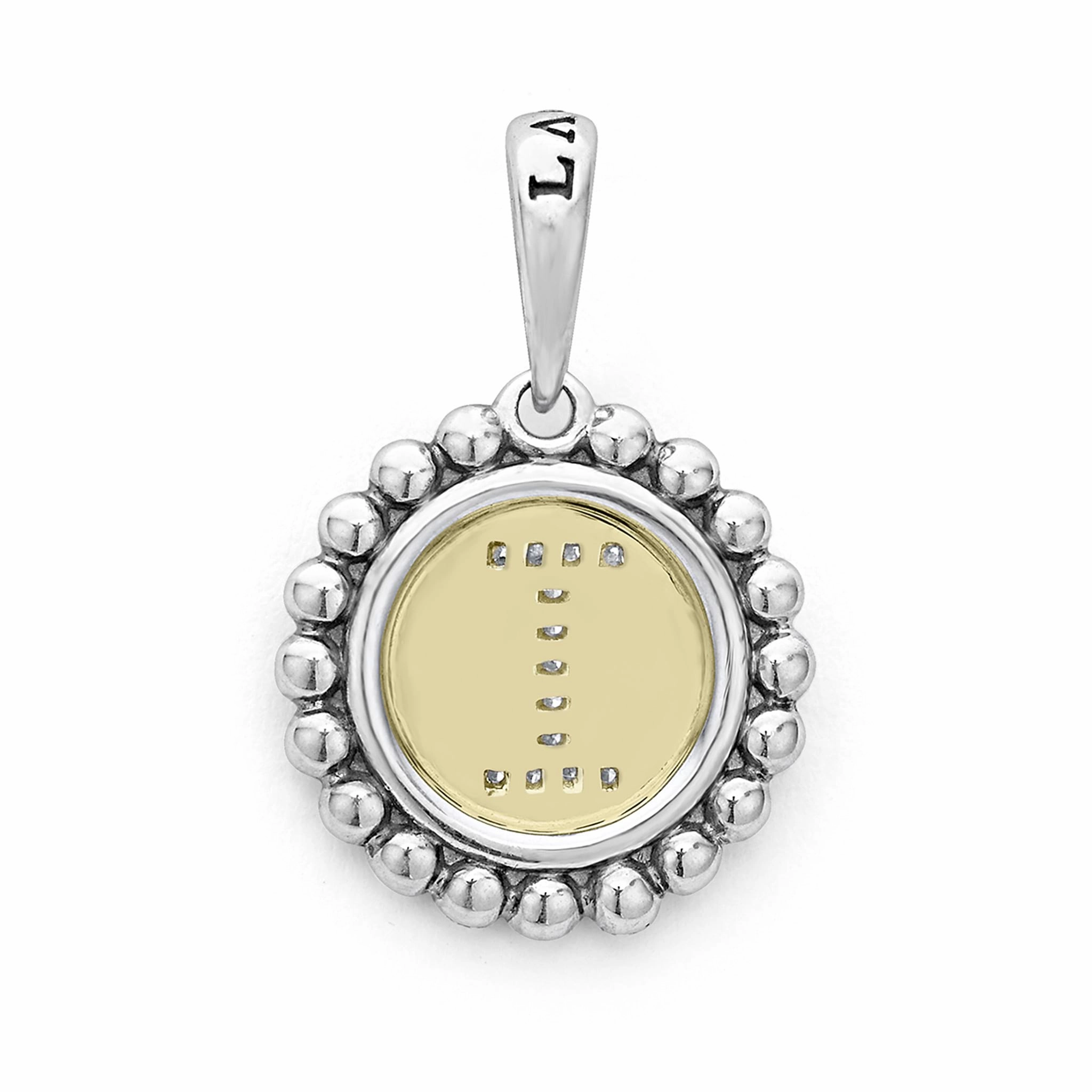 Signature Caviar Diamond Initial Charm