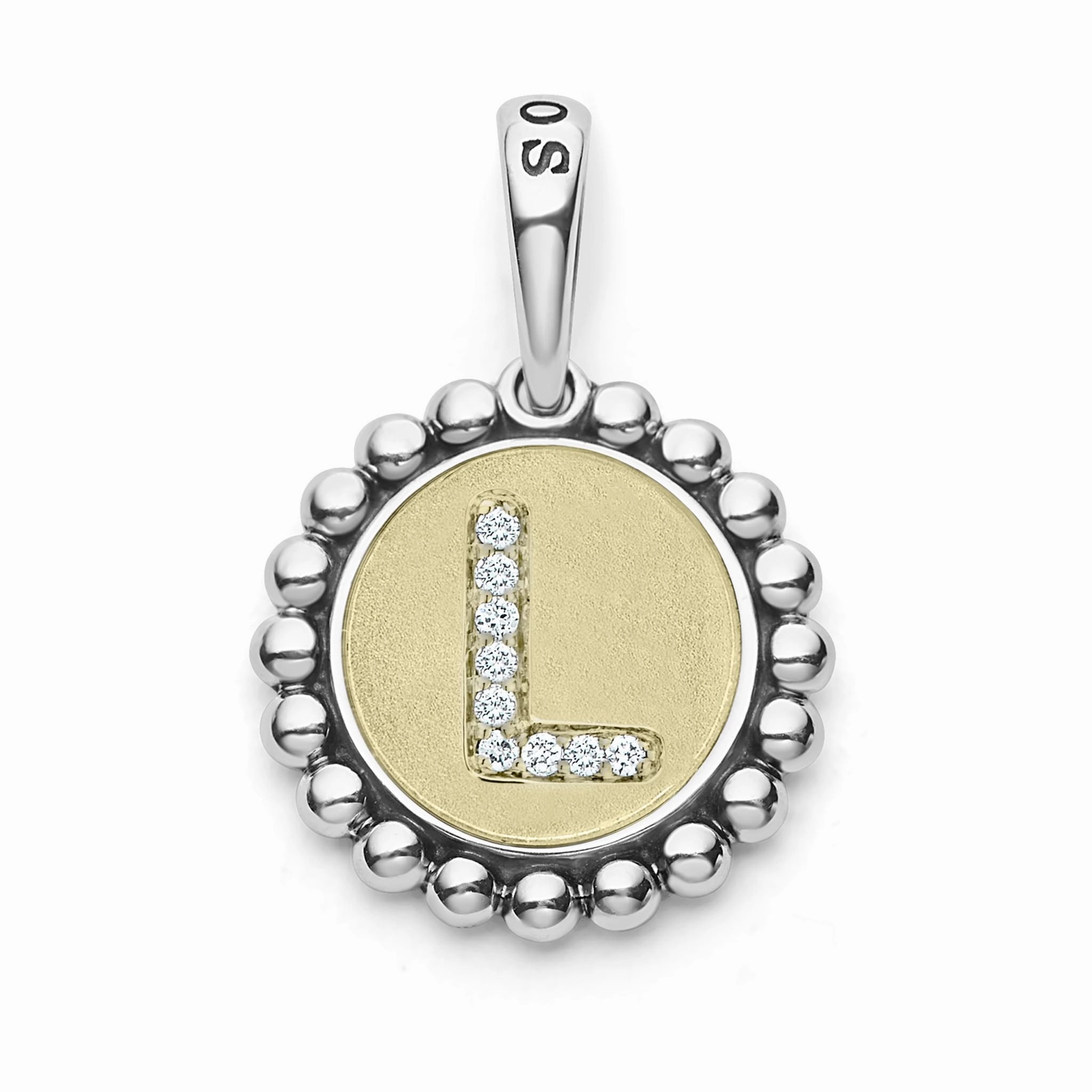 Signature Caviar Diamond Initial Charm