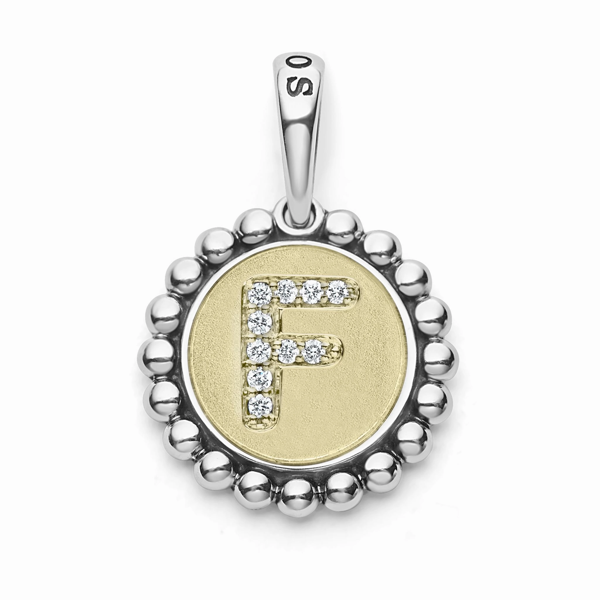 Signature Caviar Diamond Initial Charm