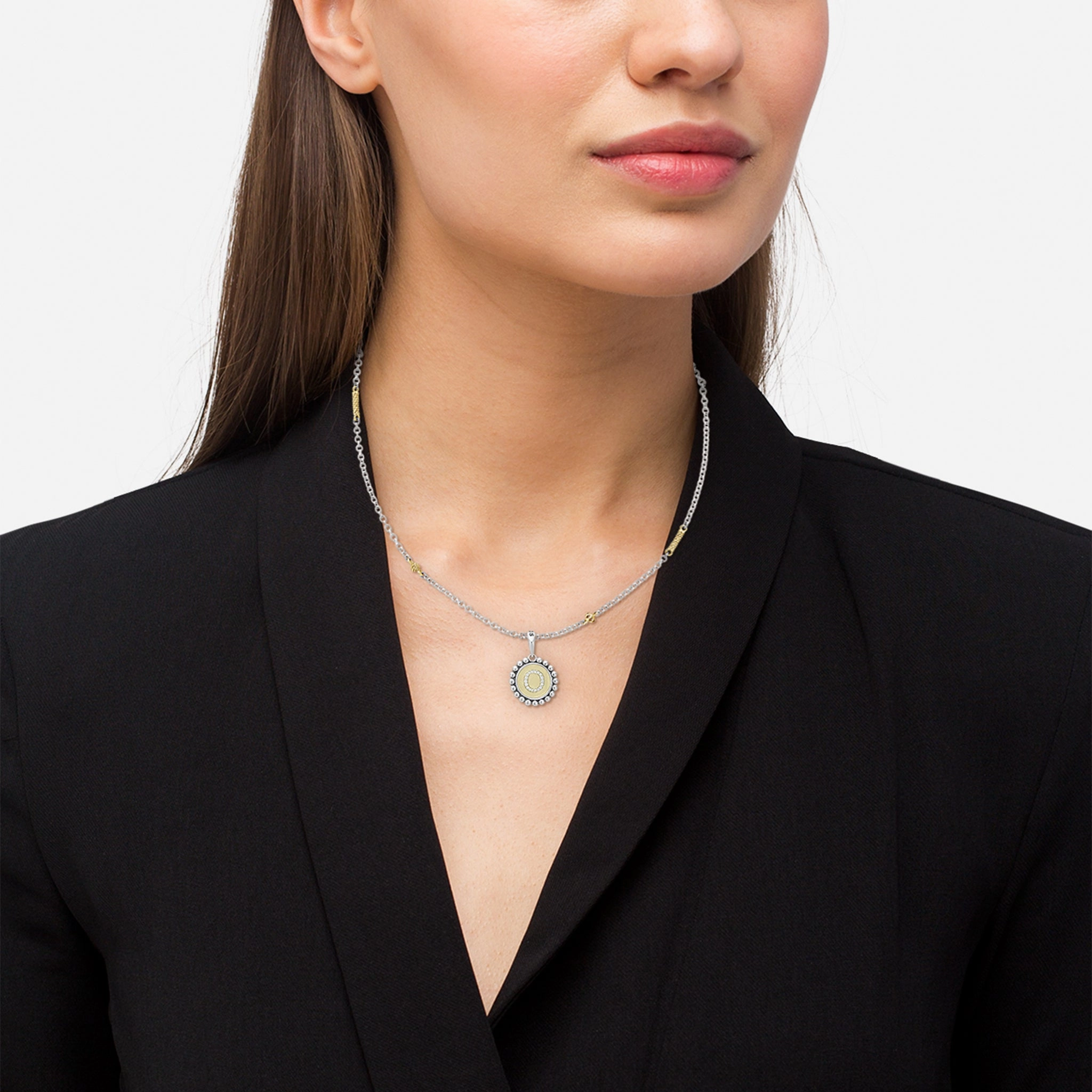 Signature Caviar Diamond Initial Charm