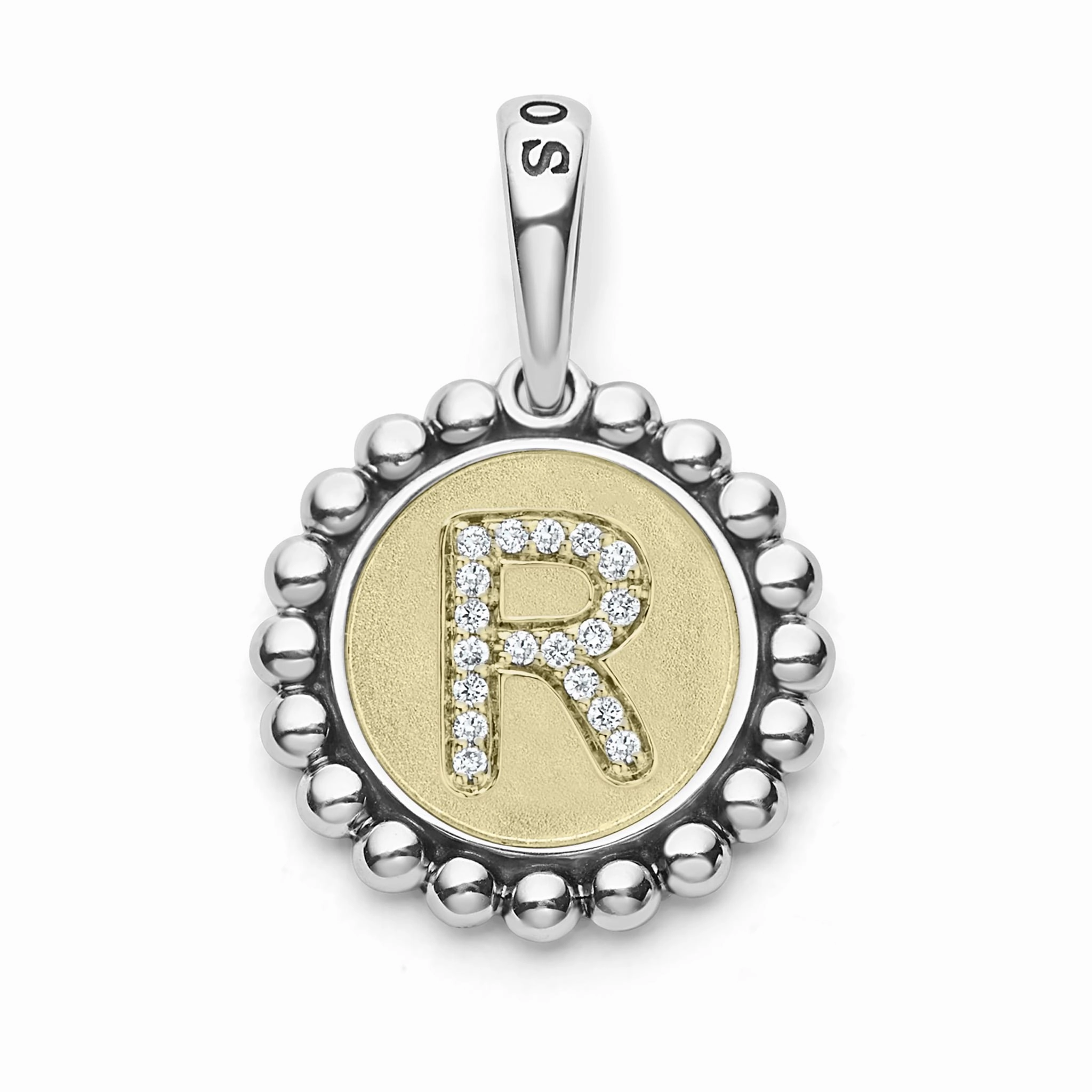 Signature Caviar Diamond Initial Charm