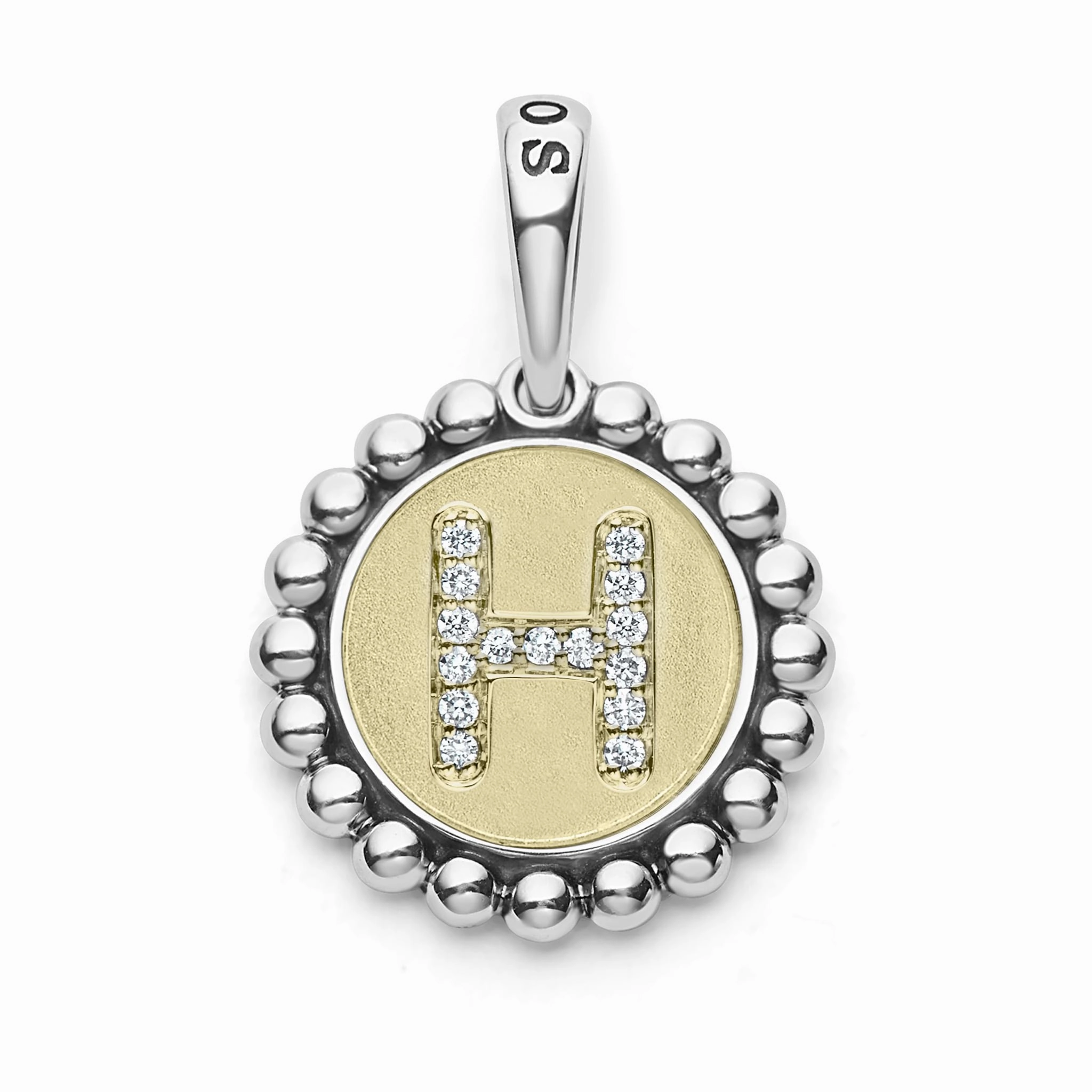 Signature Caviar Diamond Initial Charm