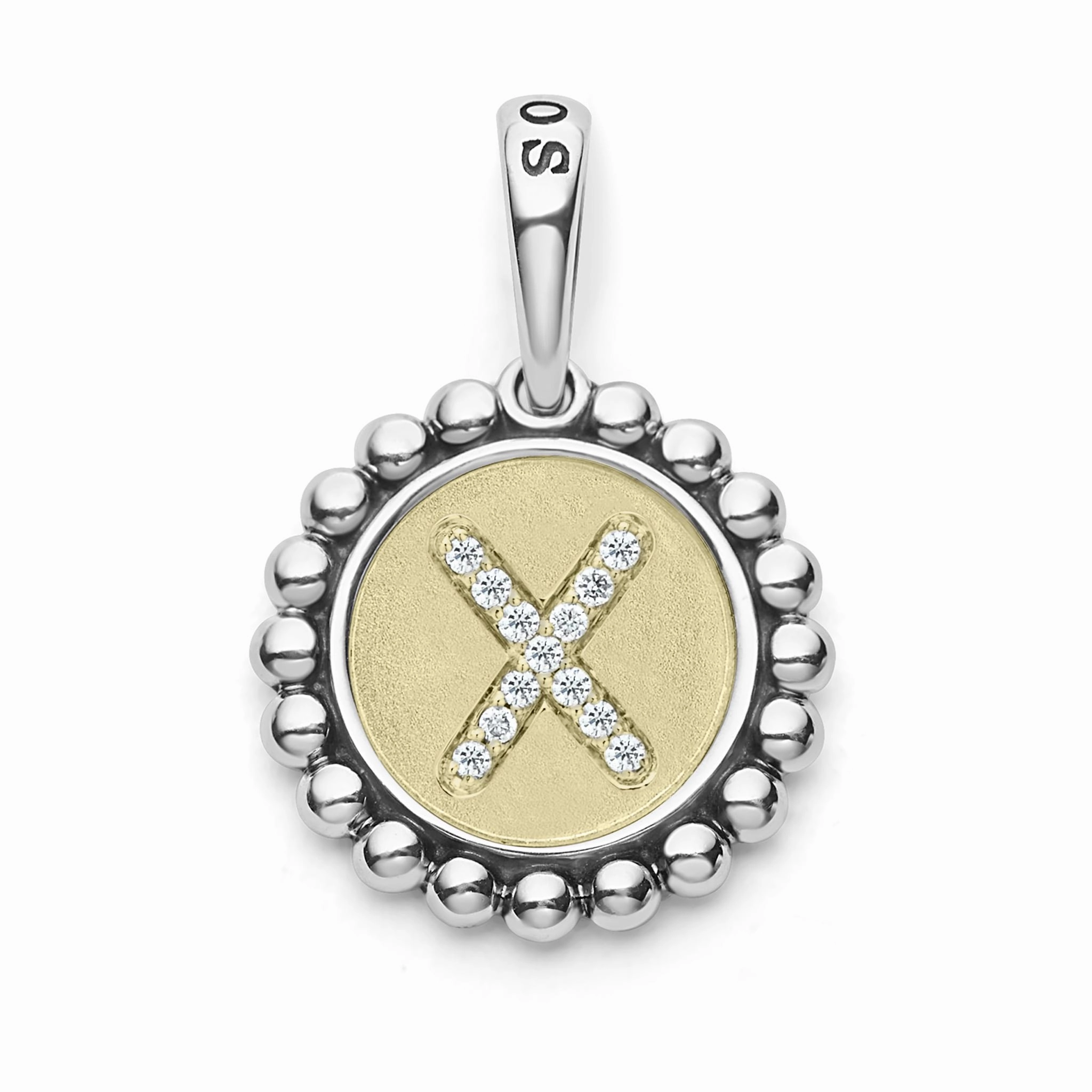 Signature Caviar Diamond Initial Charm