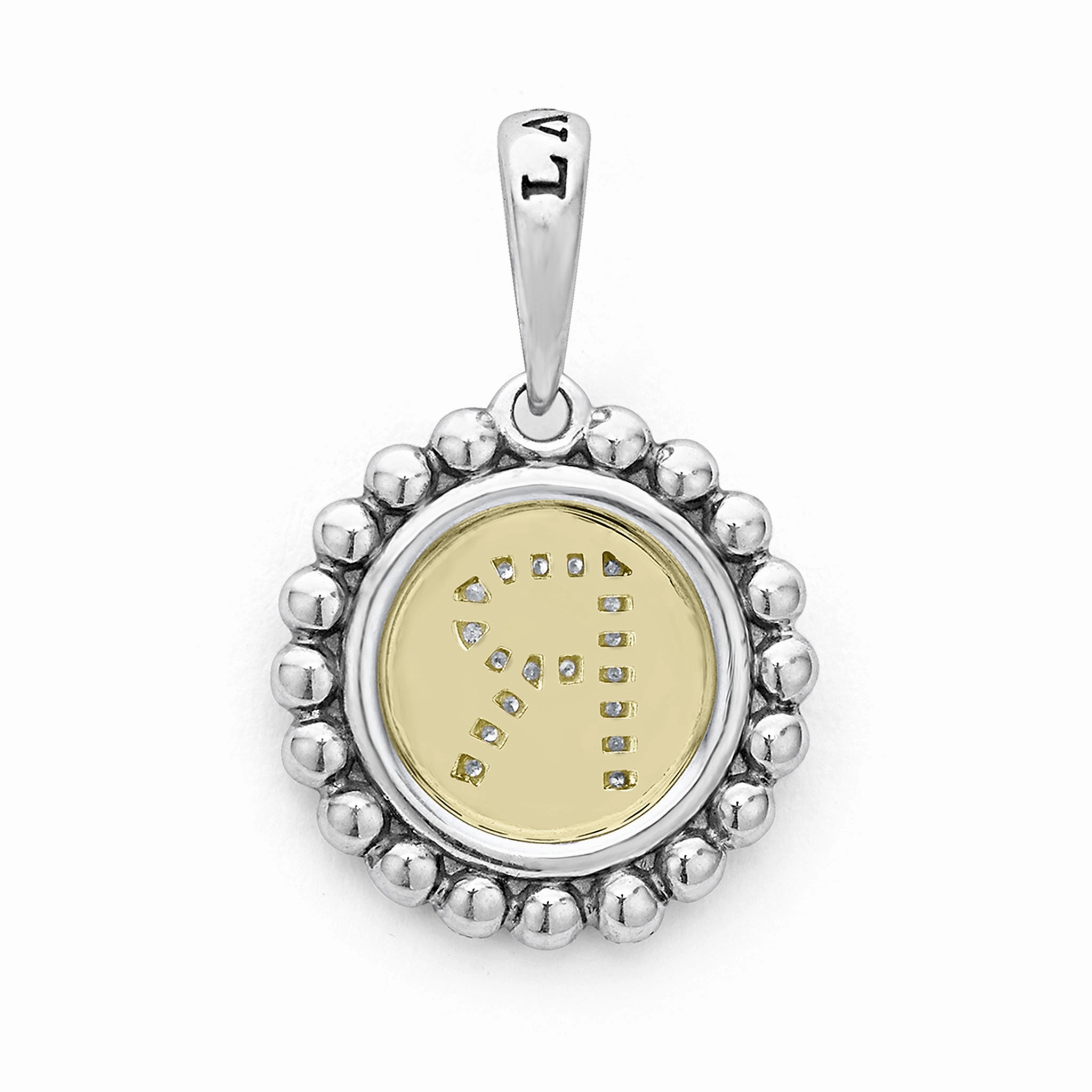 Signature Caviar Diamond R Initial Charm