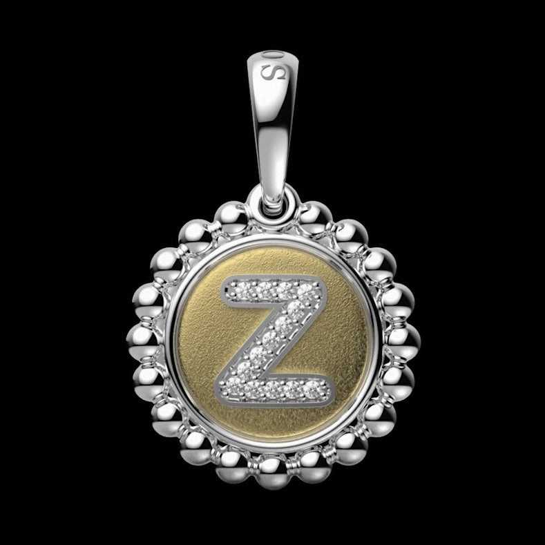 Signature Caviar Diamond Z Initial Charm