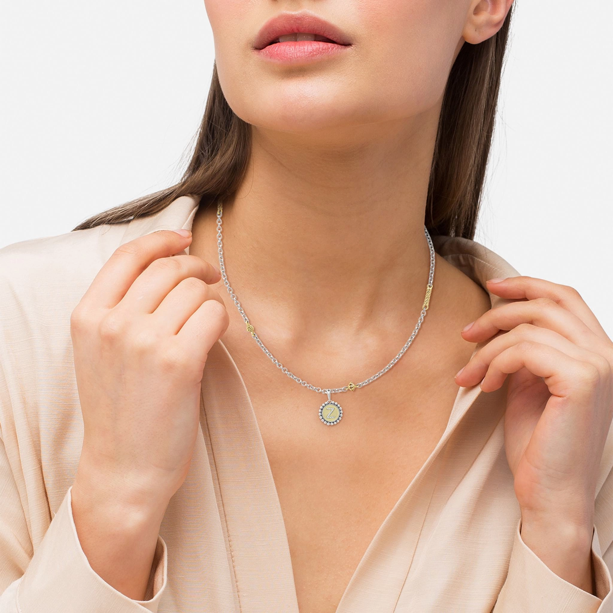 Signature Caviar Diamond Z Initial Charm
