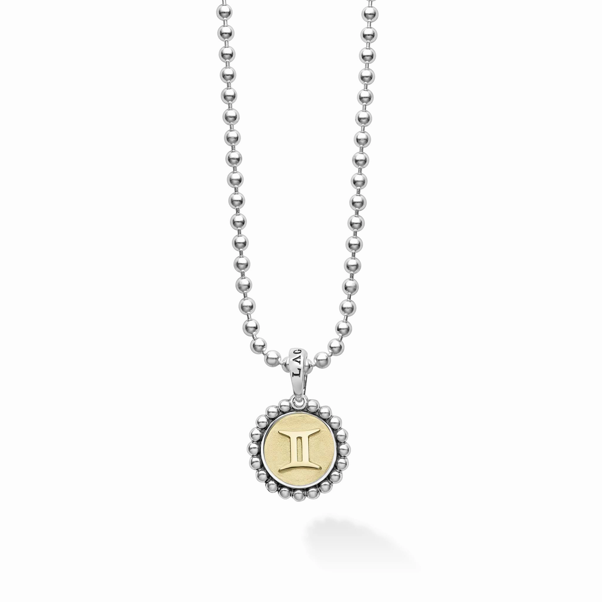 Signature Caviar Gemini Zodiac Charm Necklace