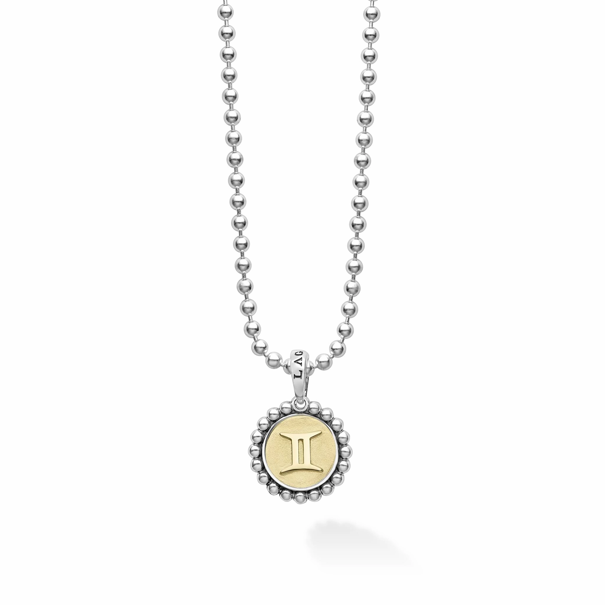 Signature Caviar Gemini Zodiac Charm Necklace