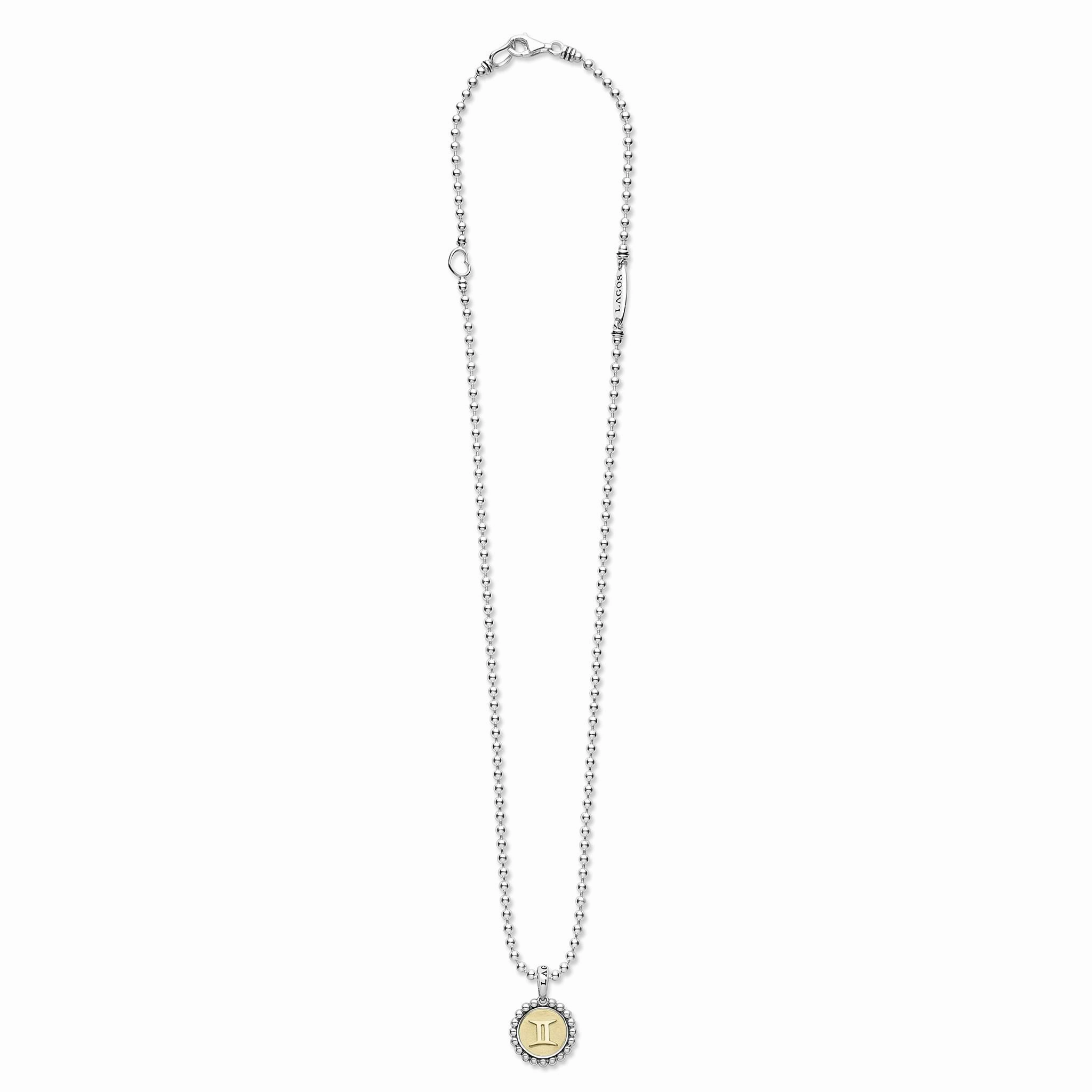 Signature Caviar Gemini Zodiac Charm Necklace