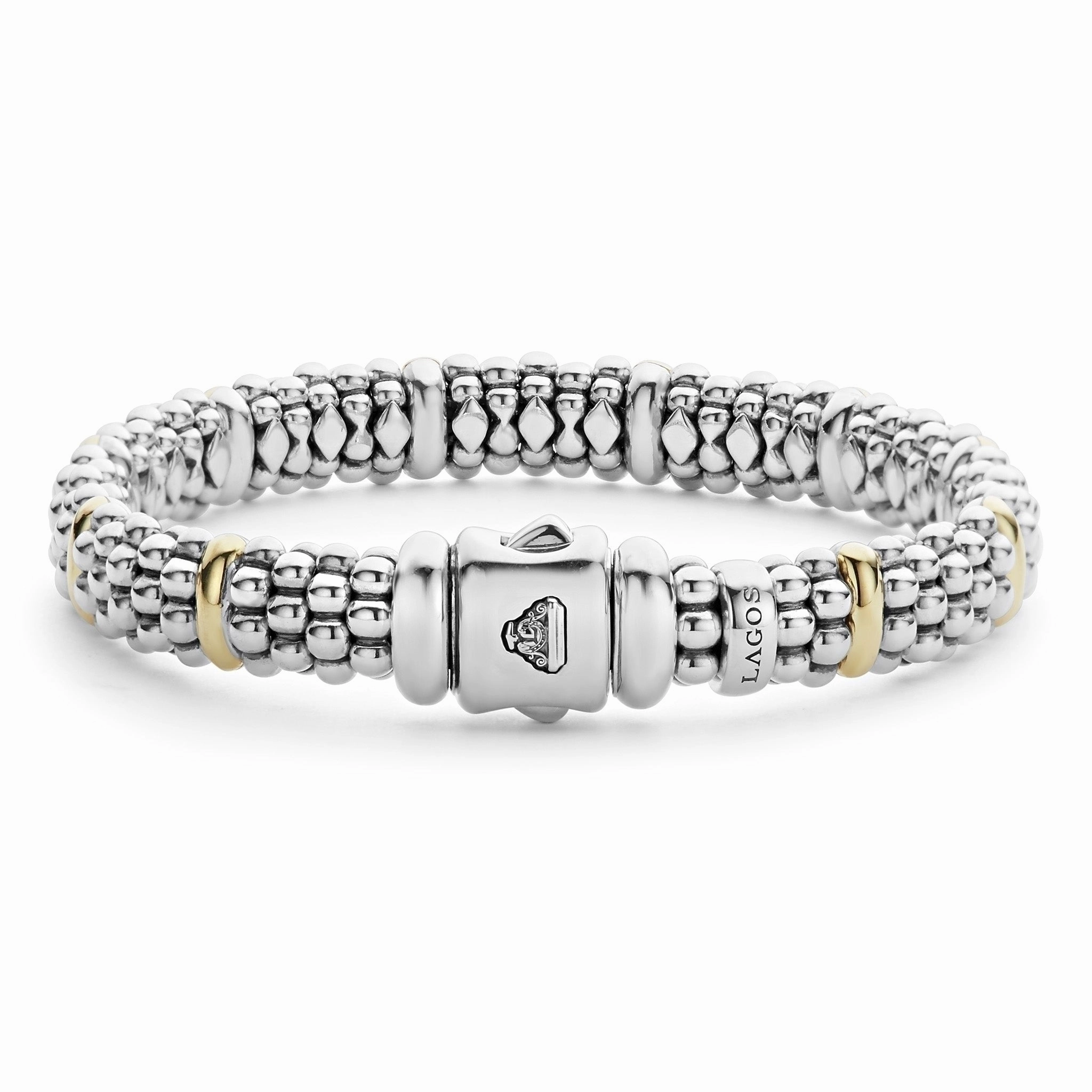 Signature Caviar Gold Station Caviar Bracelet | 9mm