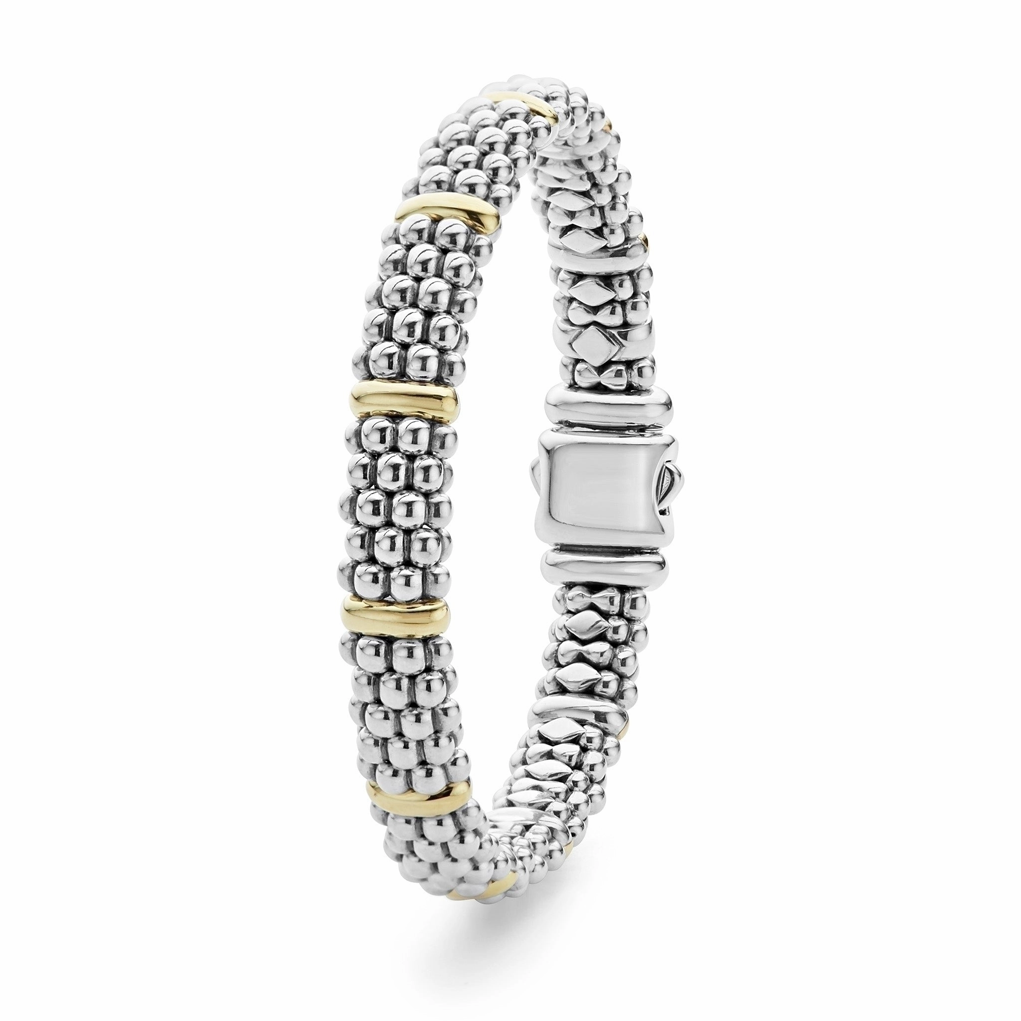 Signature Caviar Gold Station Caviar Bracelet | 9mm