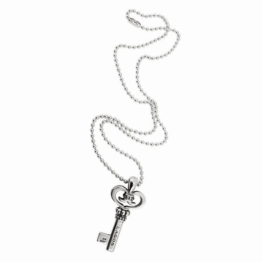 Signature Caviar Key Pendant Necklace