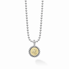 Signature Caviar Leo Zodiac Charm Necklace