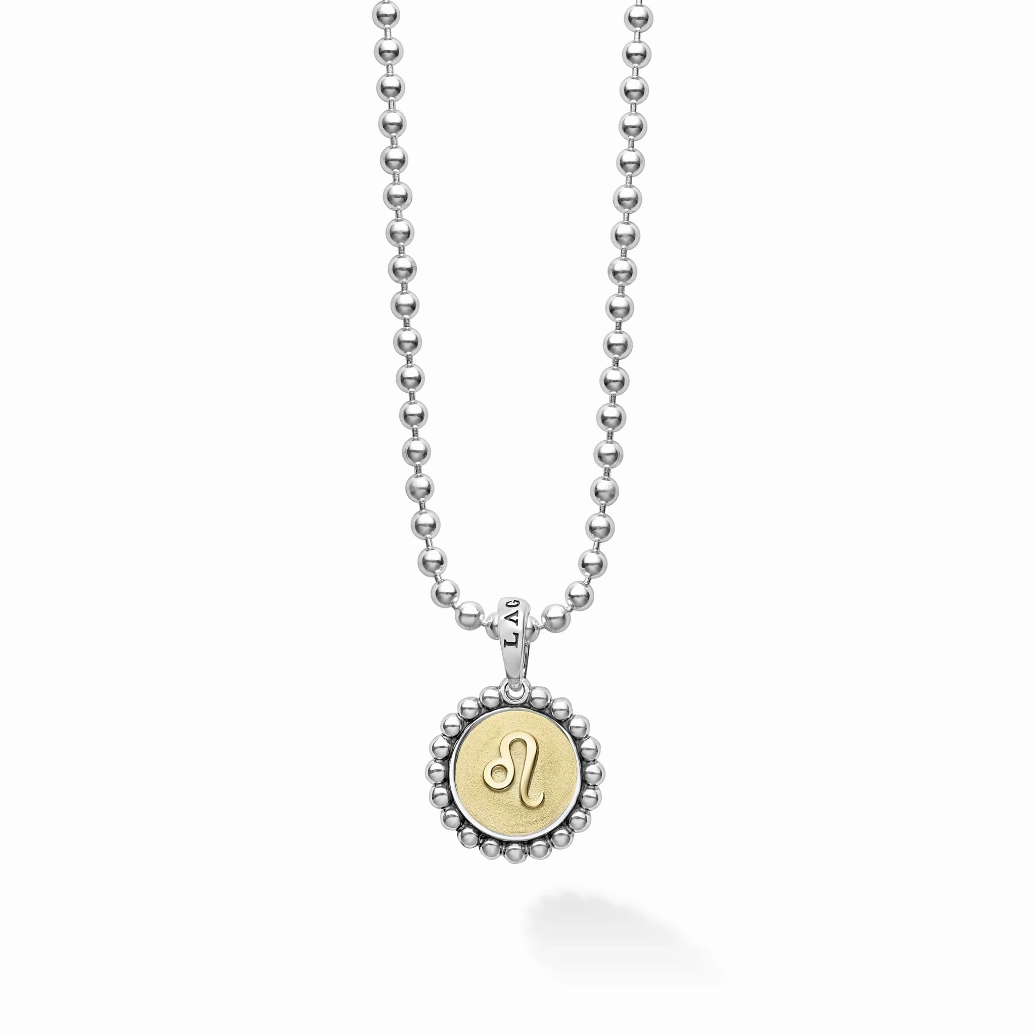 Signature Caviar Leo Zodiac Charm Necklace