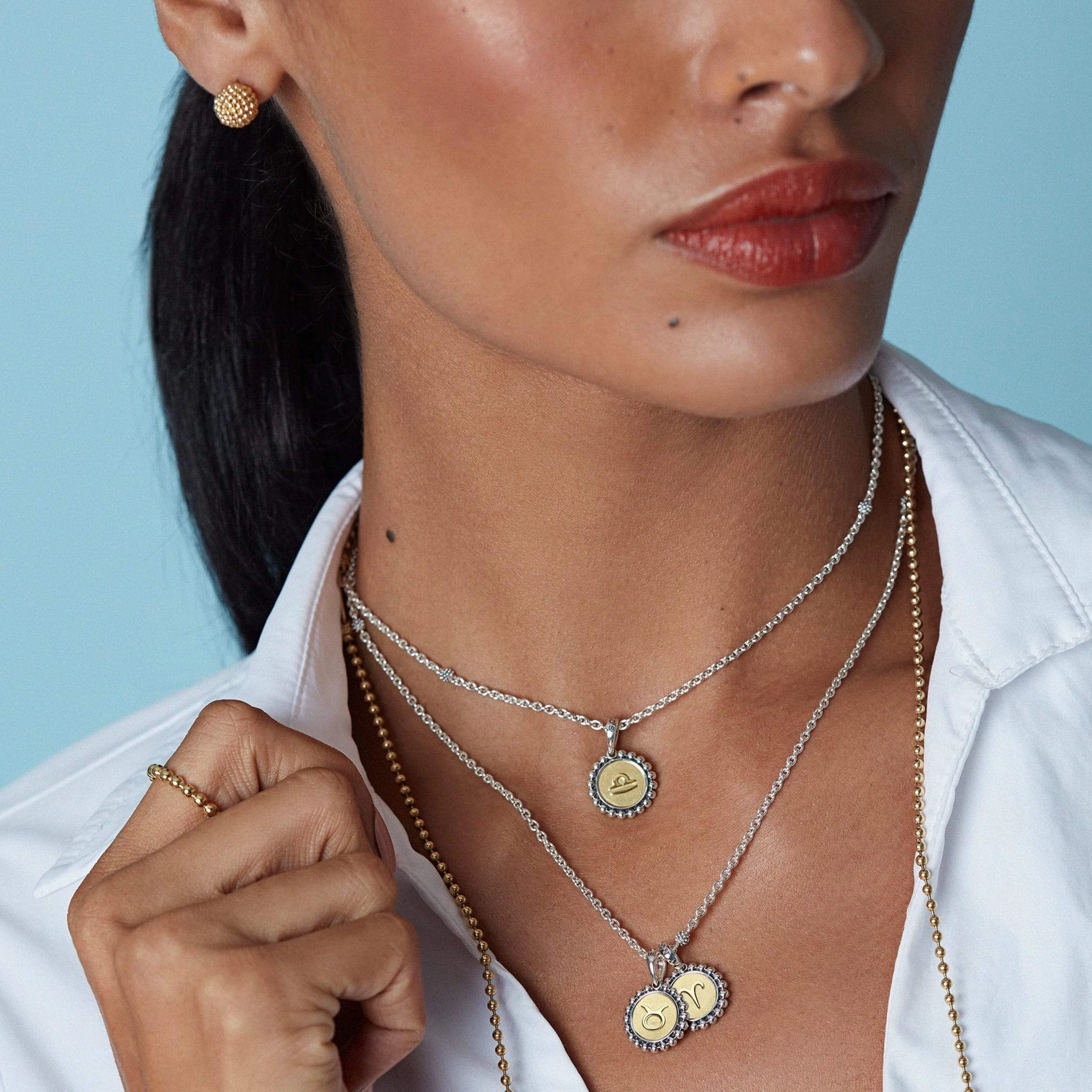 Signature Caviar Leo Zodiac Charm
