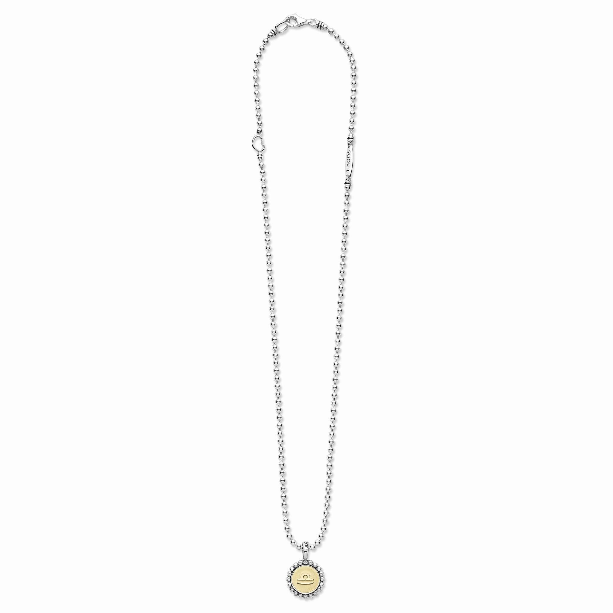 Signature Caviar Libra Zodiac Charm Necklace