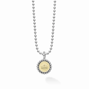 Signature Caviar Libra Zodiac Charm Necklace
