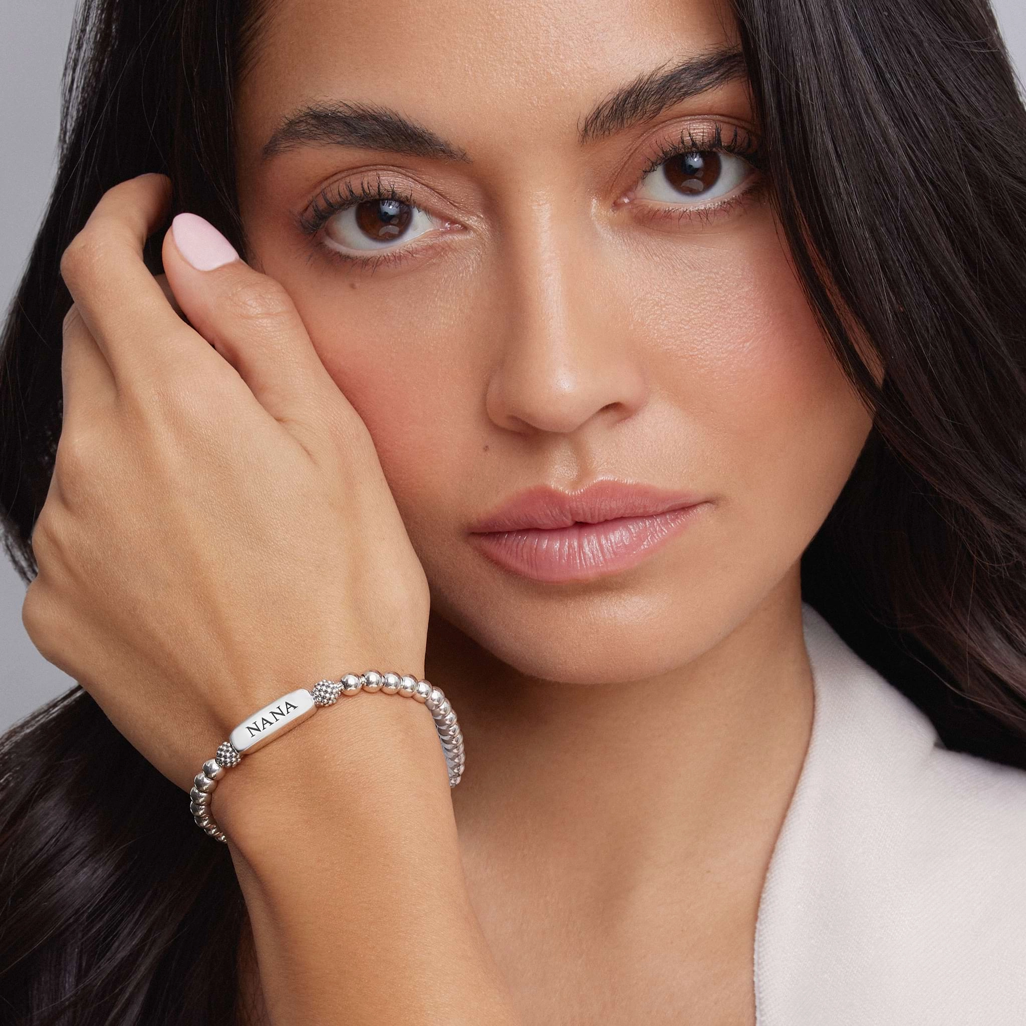 Signature Caviar Nana Stretch Bead Bracelet
