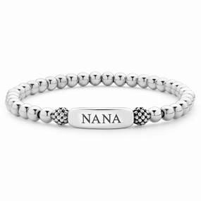 Signature Caviar Nana Stretch Bead Bracelet