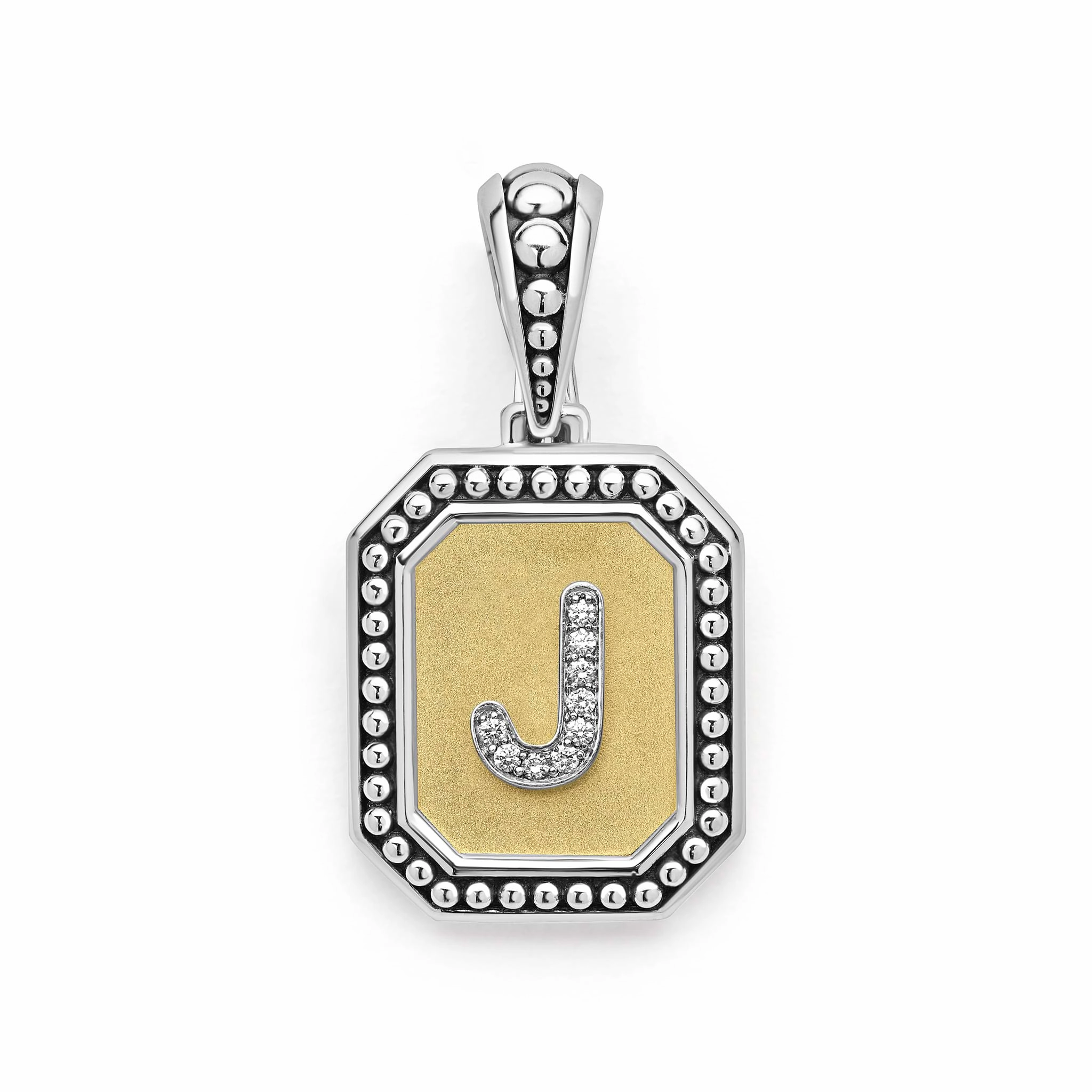 Signature Caviar Octagon Diamond J Initial Charm